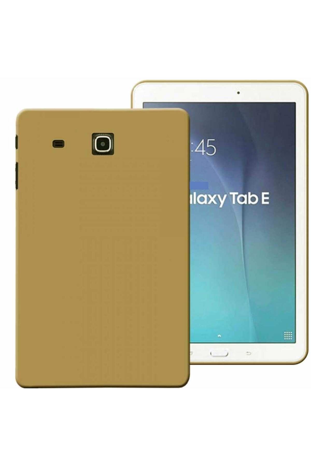 Tekamo Samsung Galaxy Tab E SM T560 Uyumlu Rubber Yıkanabilir Silikon Kılıf