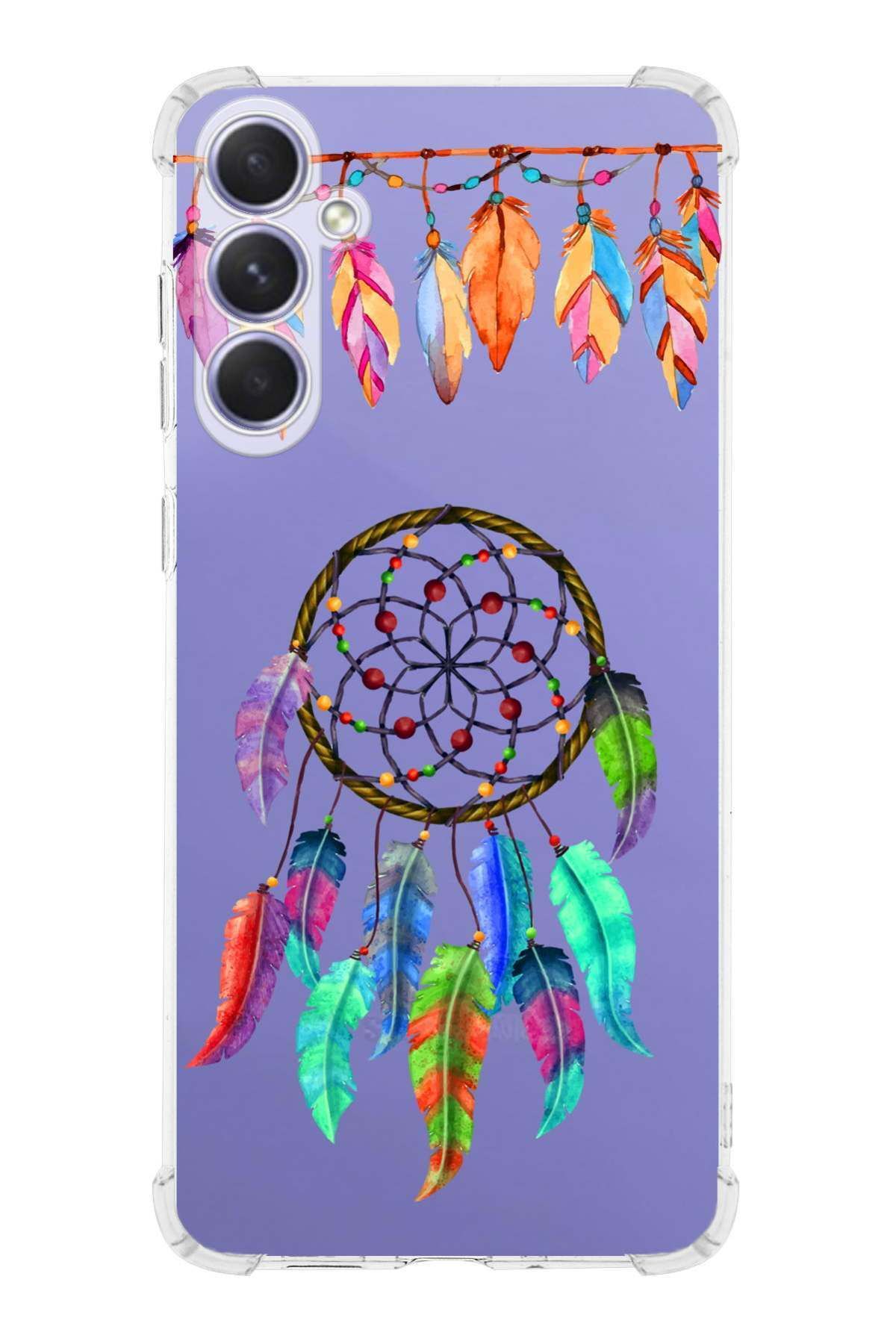 PrintiFy PrinriFy Samsung Galaxy A56 Uyumlu Nazar Boncuğu 6 Baskılı Şeffaf Köşe Korumalı Antişok Kılıf