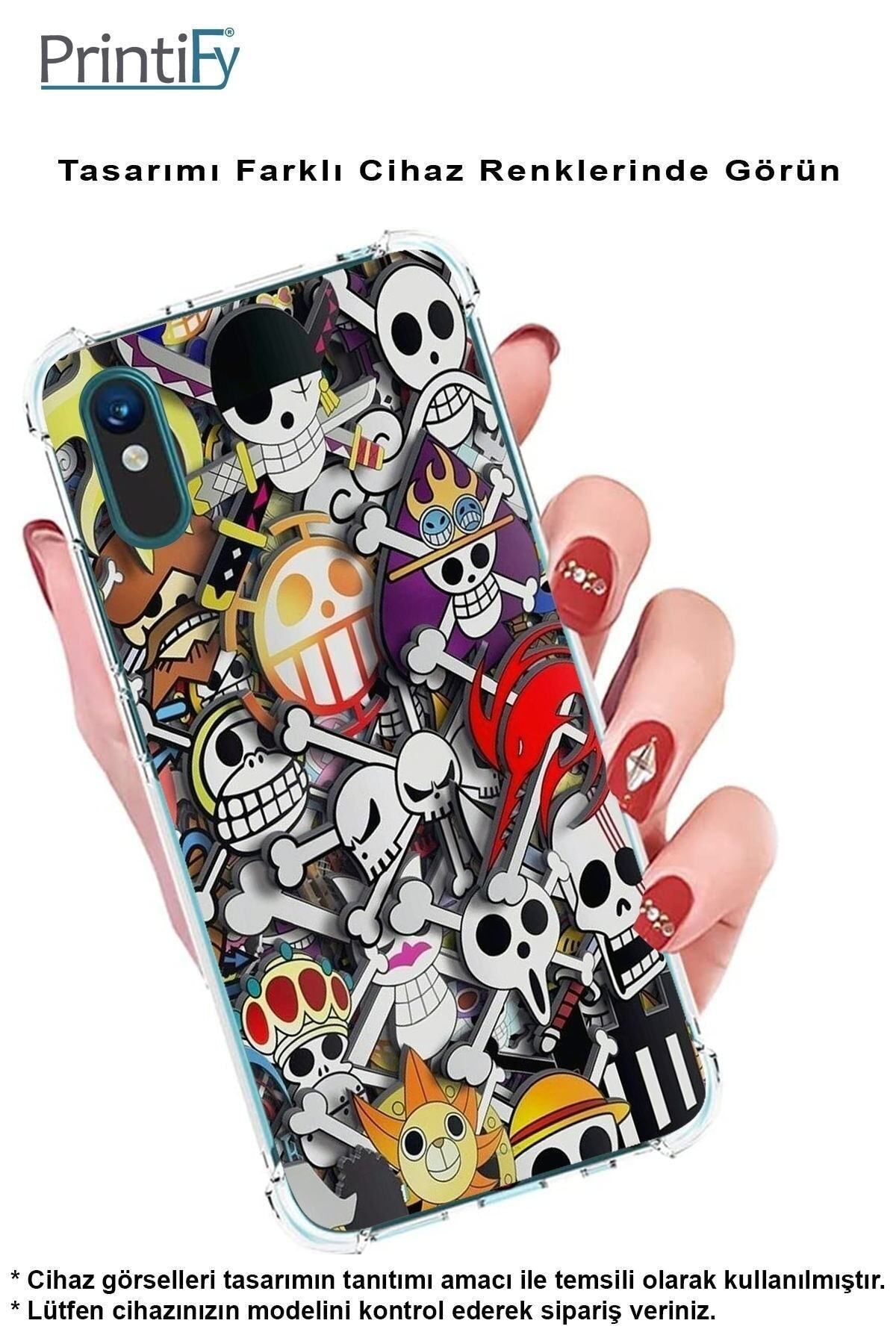 PrintiFy PrinriFy Samsung Galaxy A56 Uyumlu Anime Baskılı Şeffaf Köşe Korumalı Antişok Kılıf