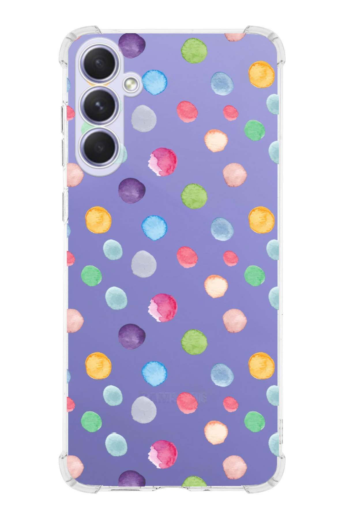PrintiFy PrinriFy Samsung Galaxy A56 Uyumlu Water Color 6 Baskılı Şeffaf Köşe Korumalı Antişok Kılıf