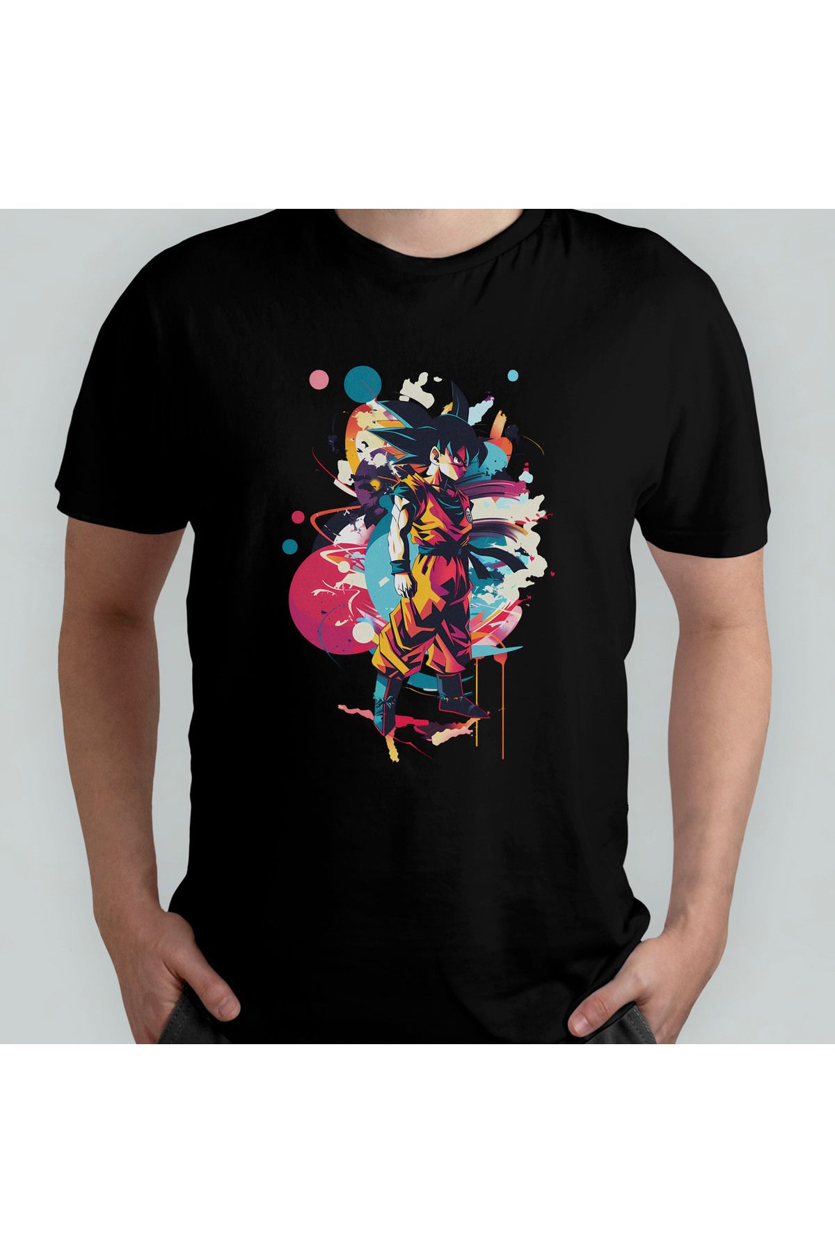 Pixxa Dragon Ball Unisex %100 Pamuklu Bisiklet Yaka T-Shirt Model 7