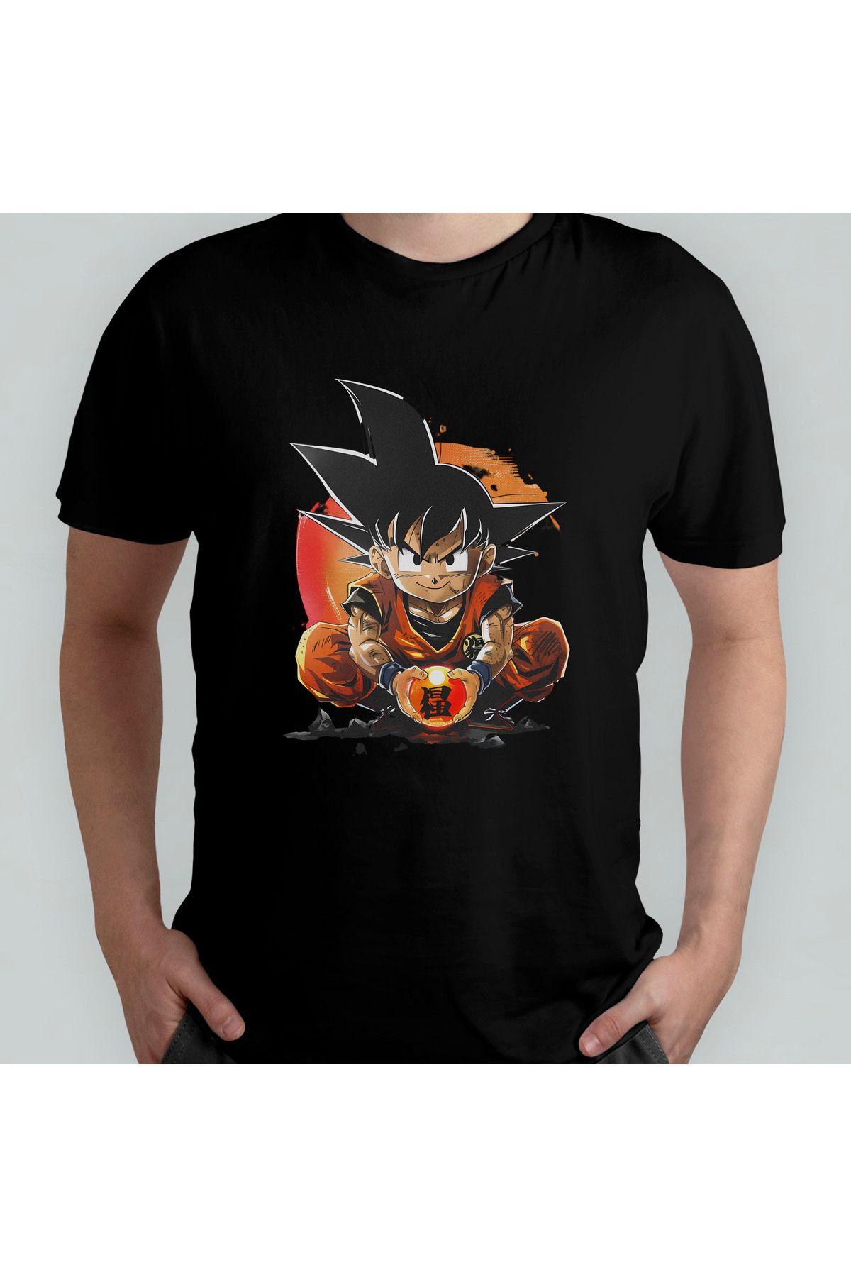 Pixxa Dragon Ball Unisex %100 Pamuklu Bisiklet Yaka T-Shirt Model 1