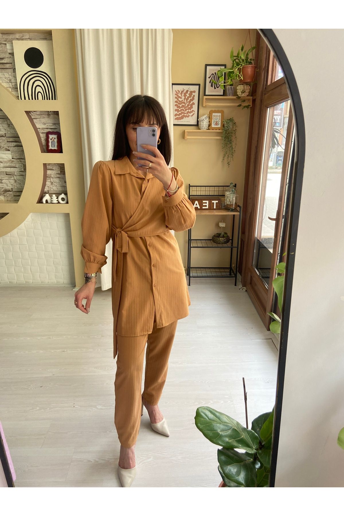 Sinemsi Butik BAĞLAMA DETAYLI ALT ÜST TAKIM