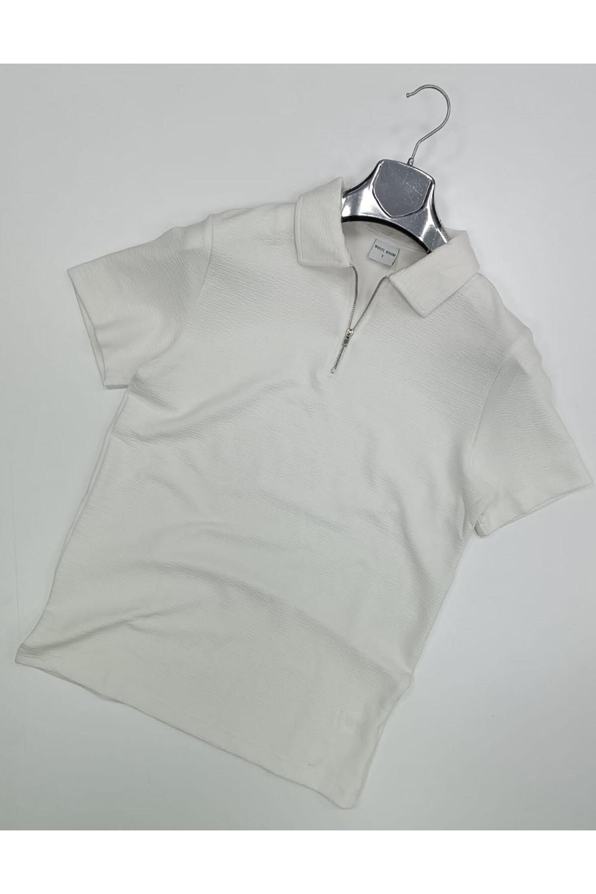 CLASSİCS MEN White Room Slim Fit Erkek Kısa Kol Polo Yaka Tshirt - 7275