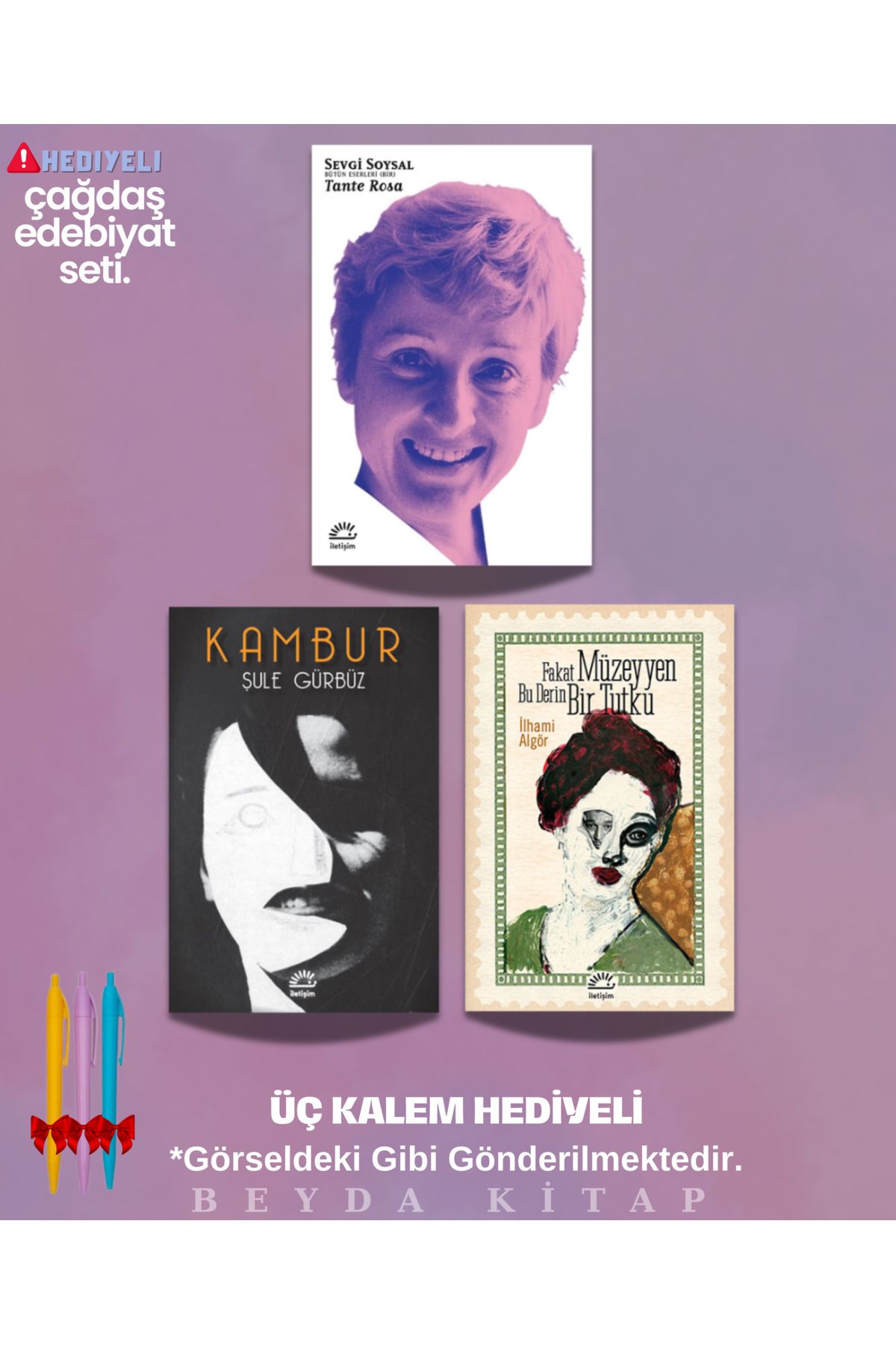İletişim Yayınları Tante Rosa - Kambur - Fakat Müzeyyen Bu Derin Bir Tutku - Set - Kalem Hediyeli, SVGSYL (3 Kitap)