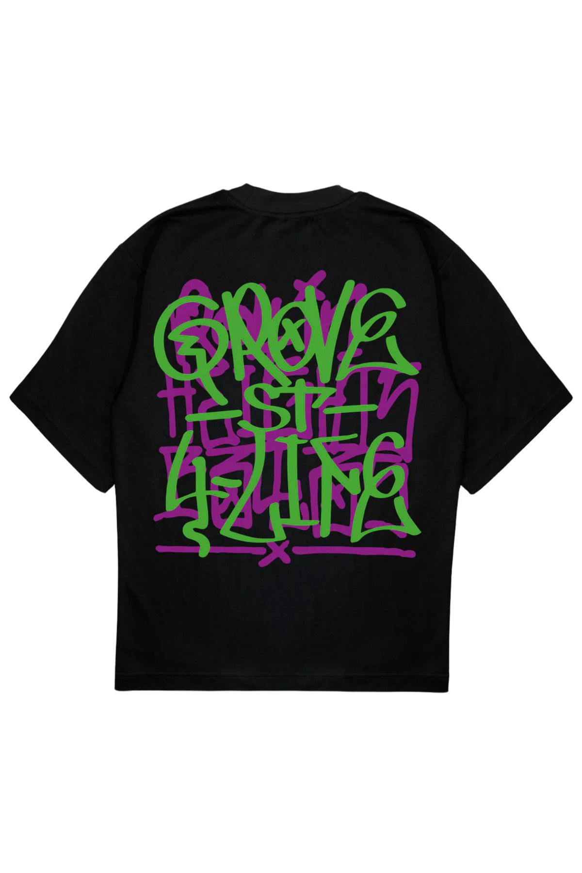 SVART WEAR GROVE STREET Baskılı T-Shirt OVERSIZE Tişört