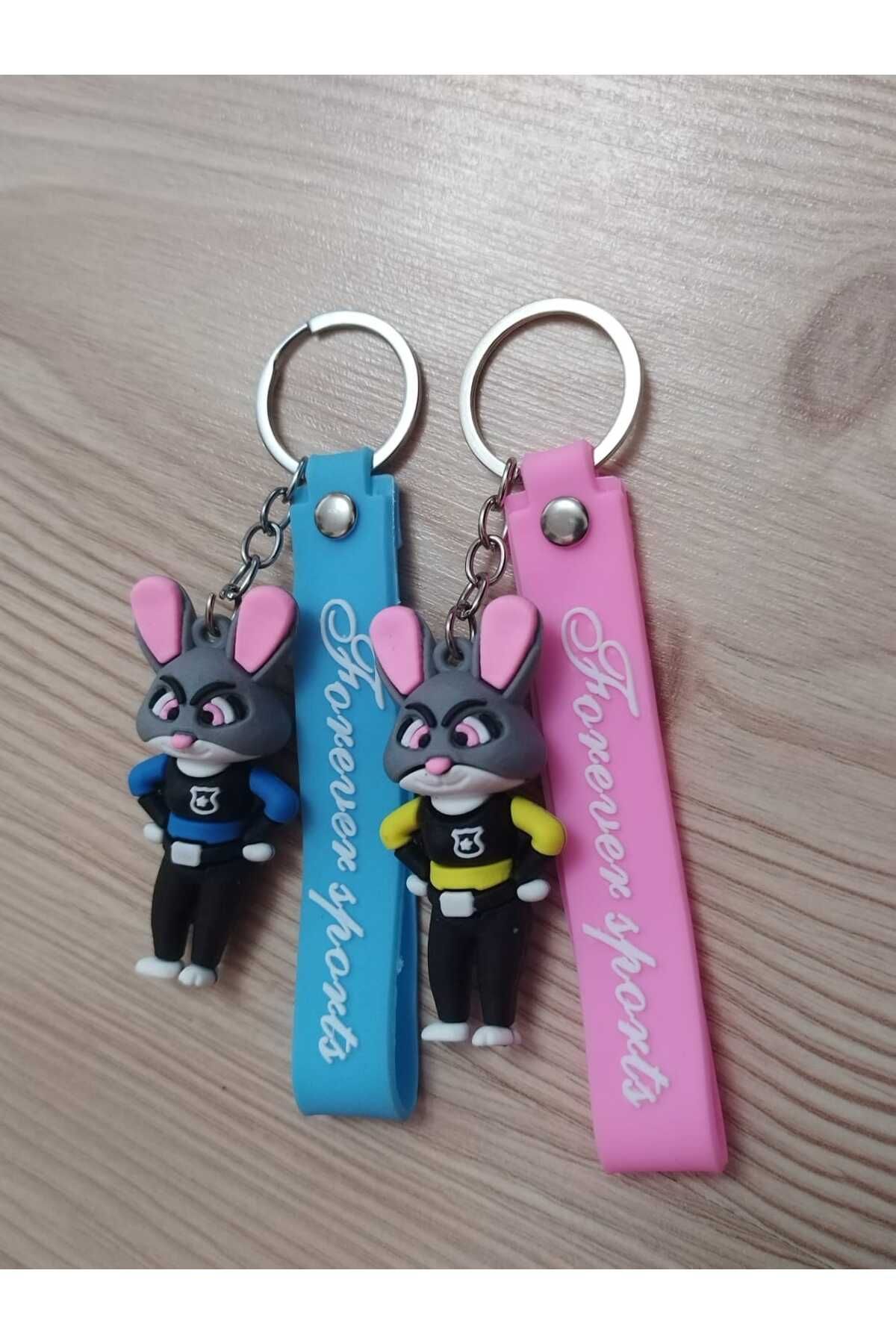 discountWORLD 2 li parlak silikon anahtarlık