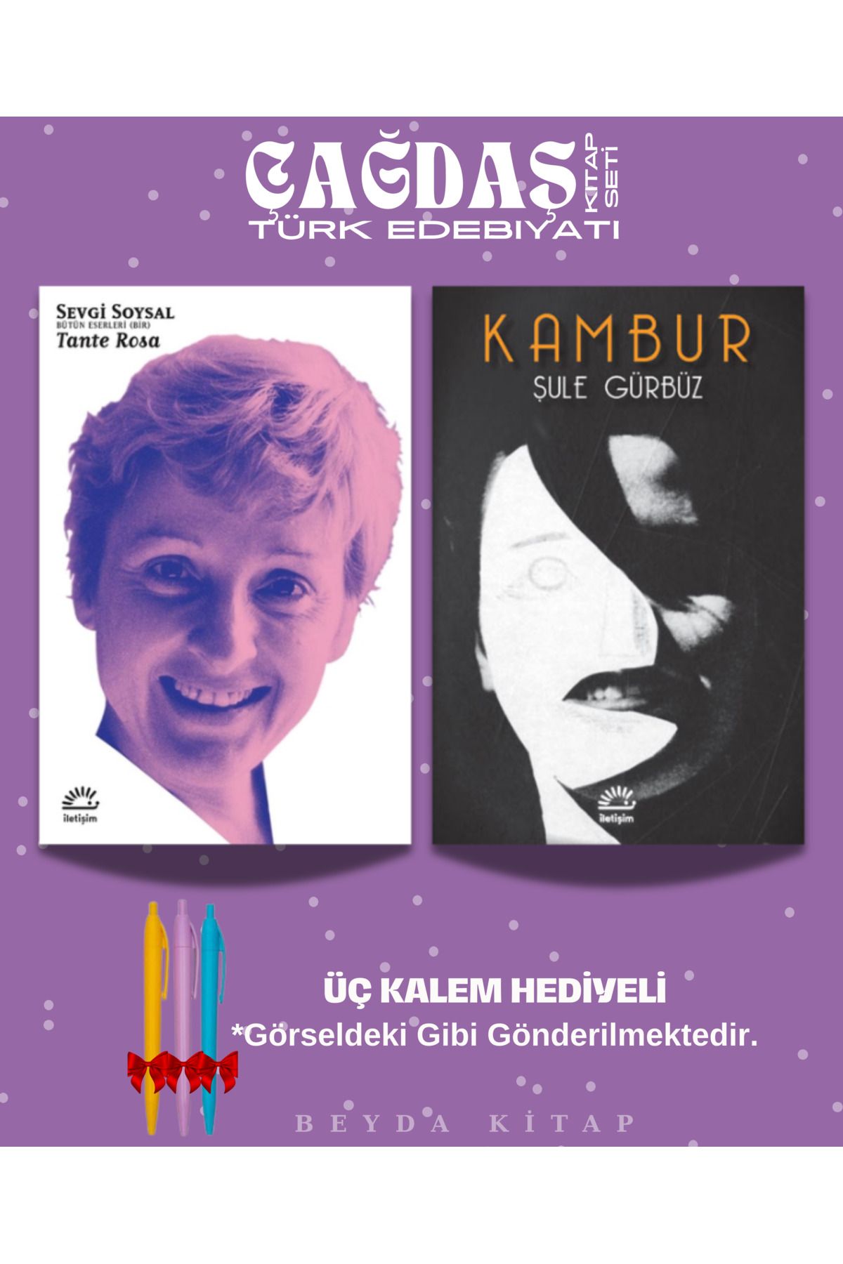 İletişim Yayınları Tante Rosa - Kambur - Sevgi Soysal - Şule Gürbüz - Kitap Seti - Kalem Hediyeli, SVGSYL