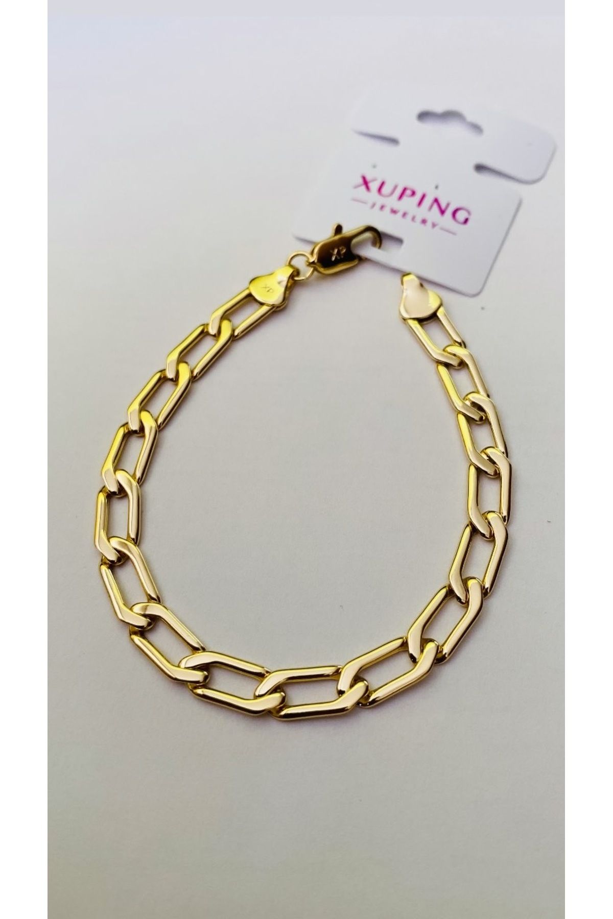 NİSSBEBE XUPİNG JEWELRY VİP Bileklik 14K KARARMAZ Xuping Çelik Bileklik (DOĞALTAŞ BİLEKLİK HEDİYE)