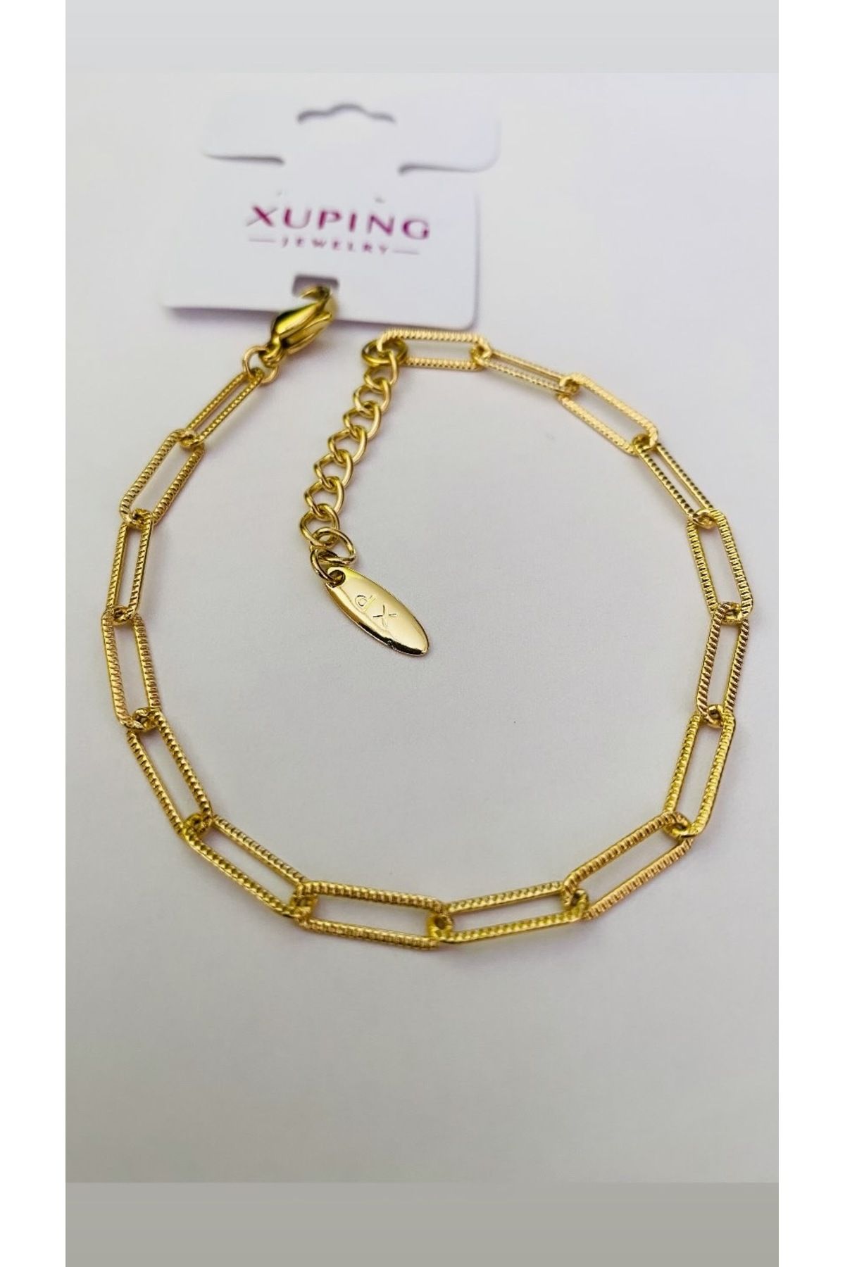 NİSSBEBE XUPİNG JEWELRY VİP Bileklik 14K KARARMAZ Xuping Çelik Bileklik (DOĞALTAŞ BİLEKLİK HEDİYE)