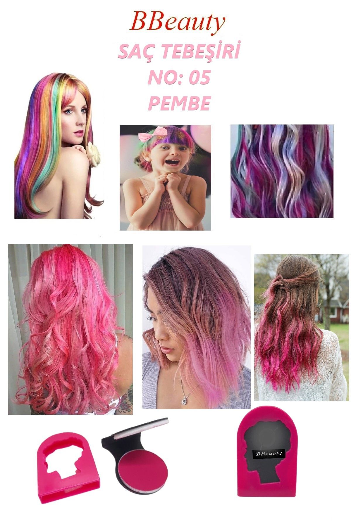 BBeauty Temporary Hair Chalk Geçici Saç Boyası Saç Tebeşiri