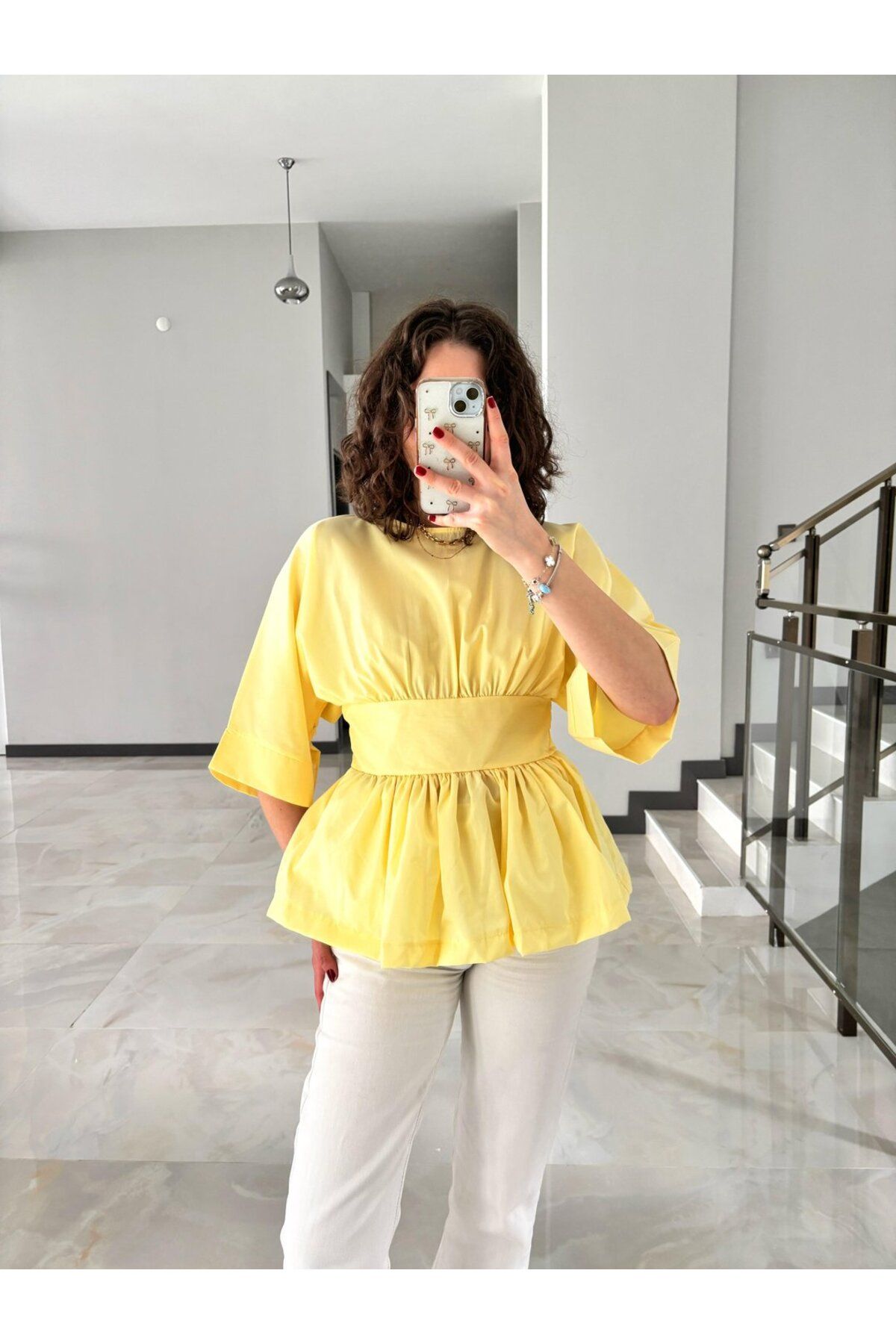 Sude Kızanlıklı Beli Şeritli Tasarım Pinterest Gömlek