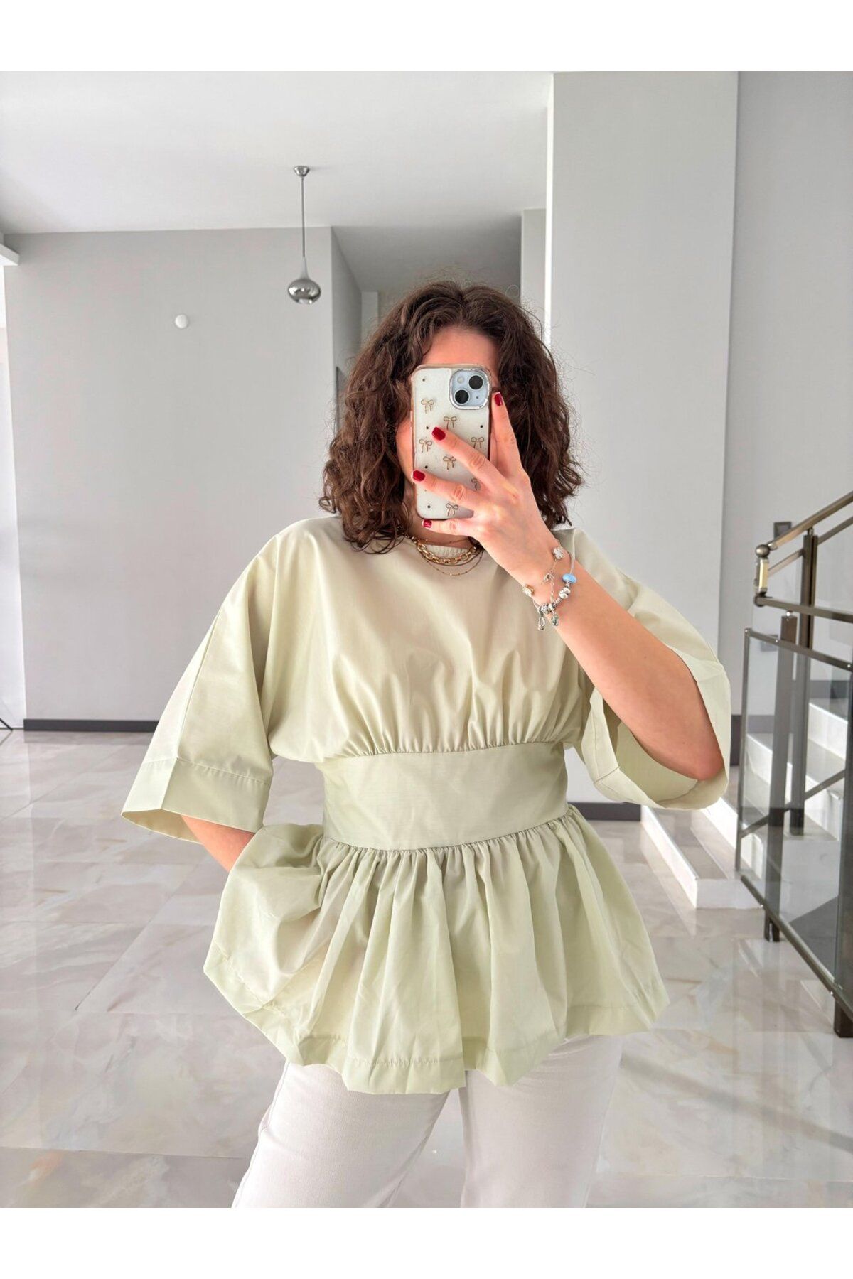 Sude Kızanlıklı Beli Şeritli Tasarım Pinterest Gömlek