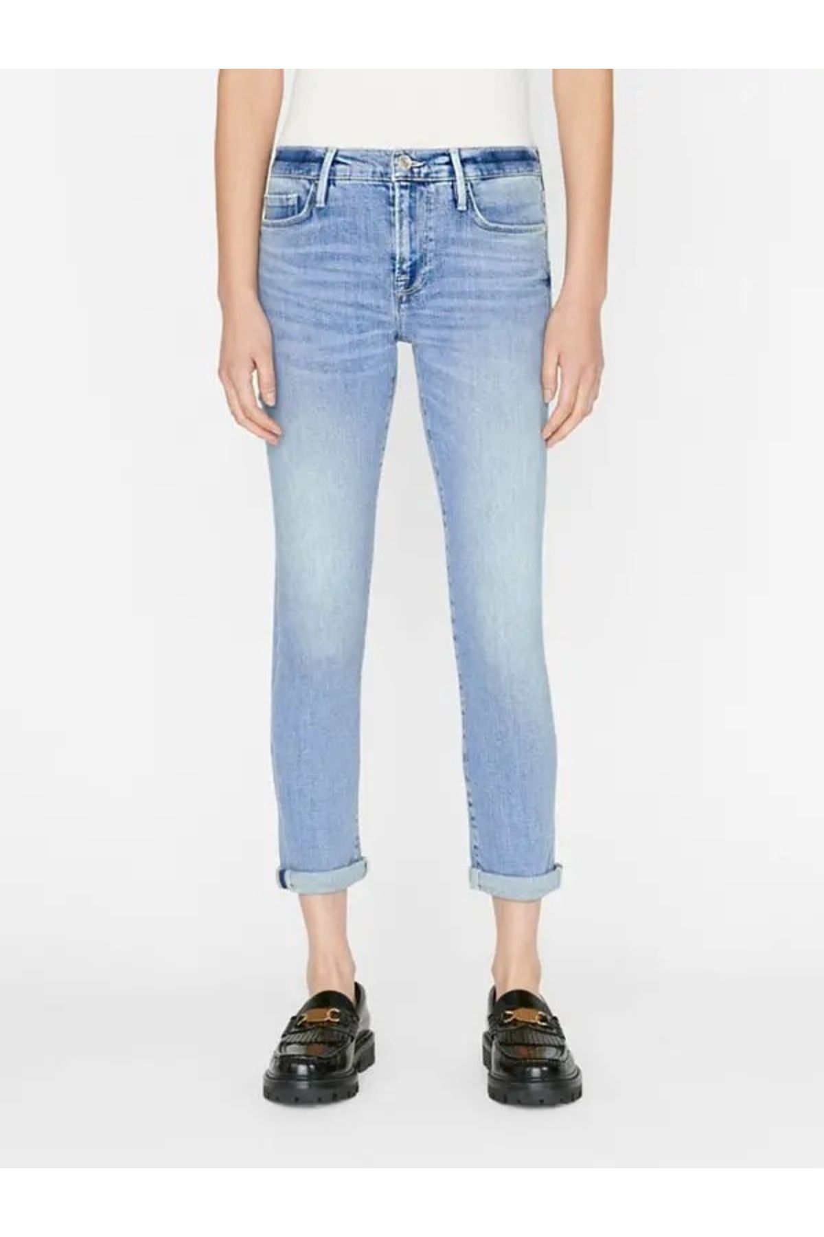 vera is love ORTA BEL MODALKARIŞIMLI SLİM FİT JEANS