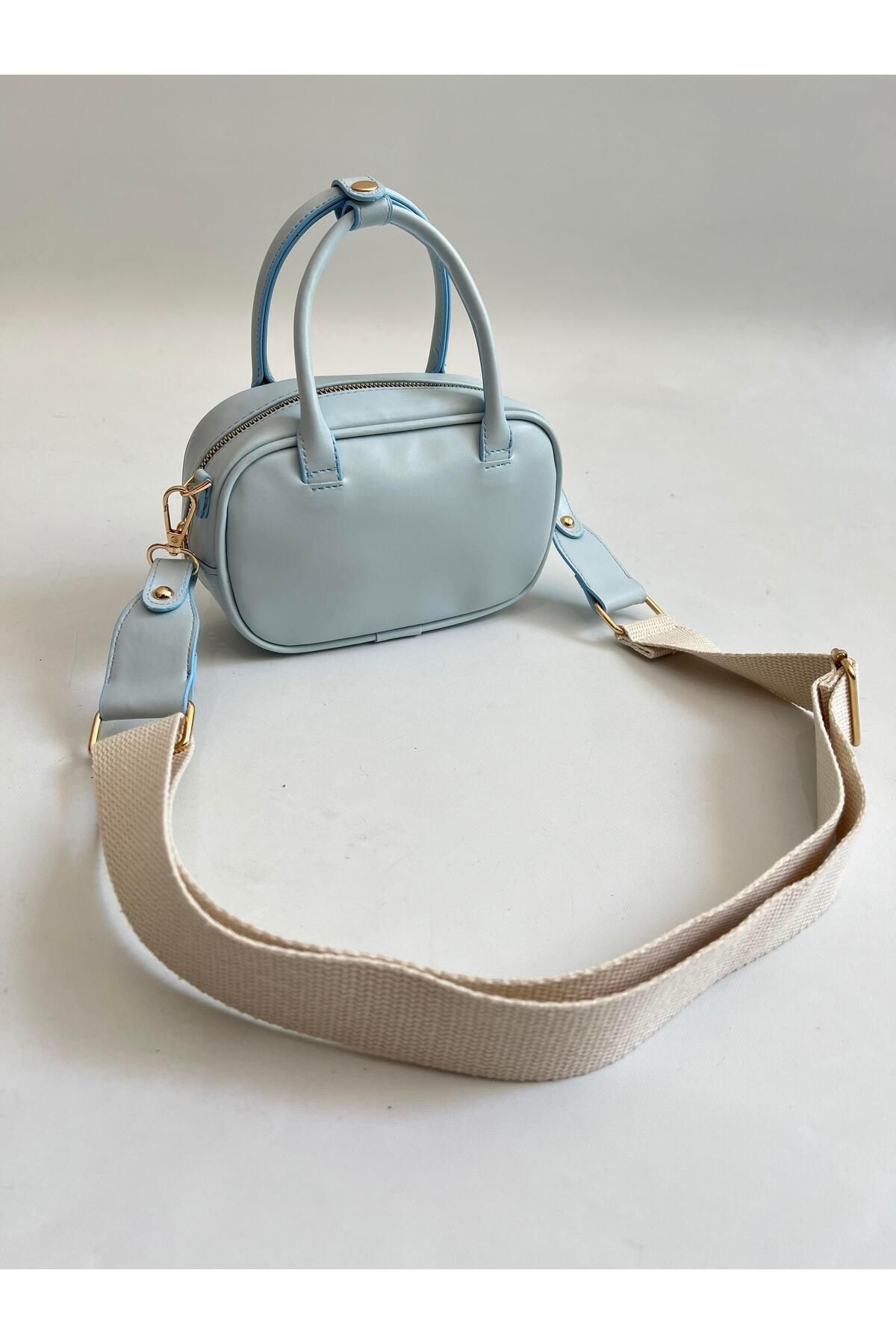Mia Collection Saka Model El Ve Kadın Omuz Çantası Mavi