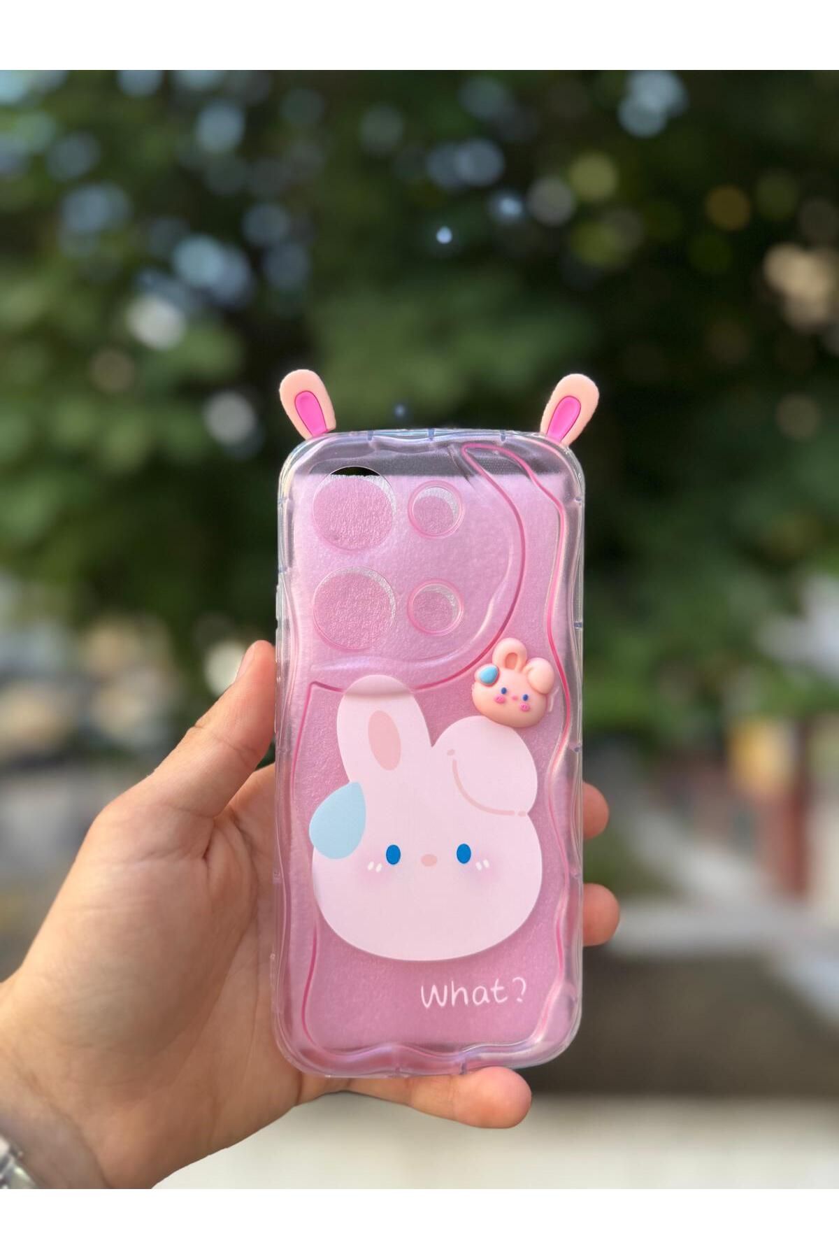 LioTech Xiaomi Redmi Note 13 Pro 4g Uyumlu Kurbağa Desenli Kulak Desenli Darbe Emici Özelliğe Sahip Kılıf