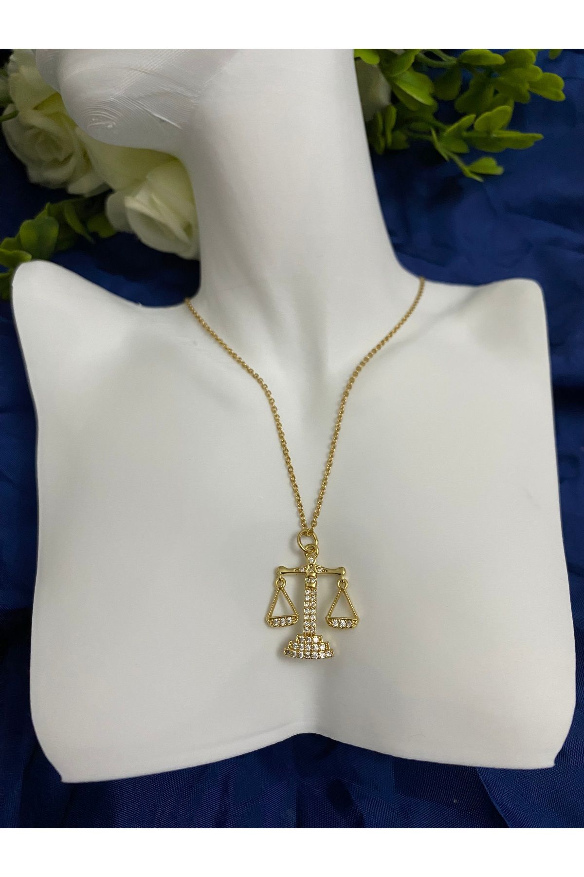 asem jewelry ŞIK VE ZARİF TERAZİ ÇELİK KOLYE