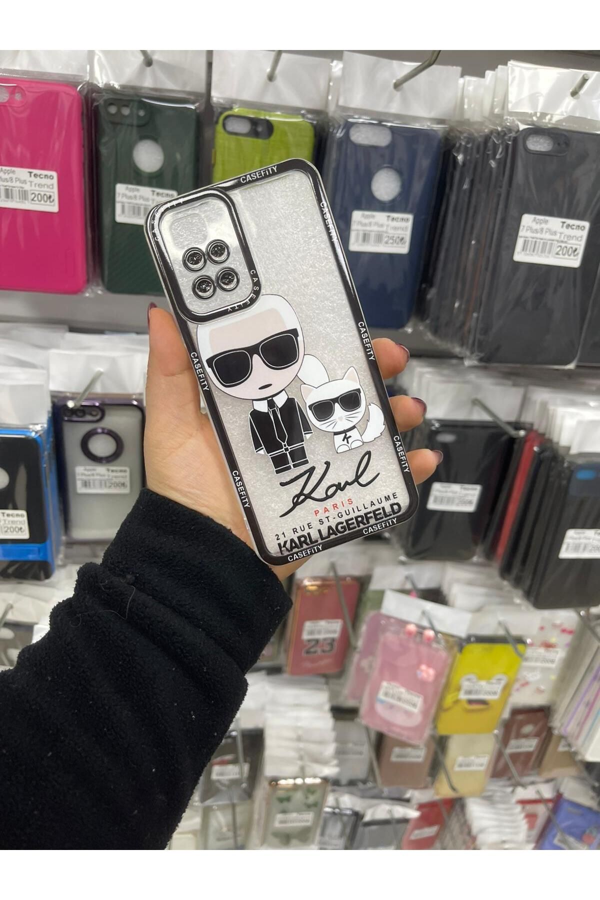 TECNOTREND Redmi 10 2022 Kılıf Desenli şeffaf Silikon Kapak