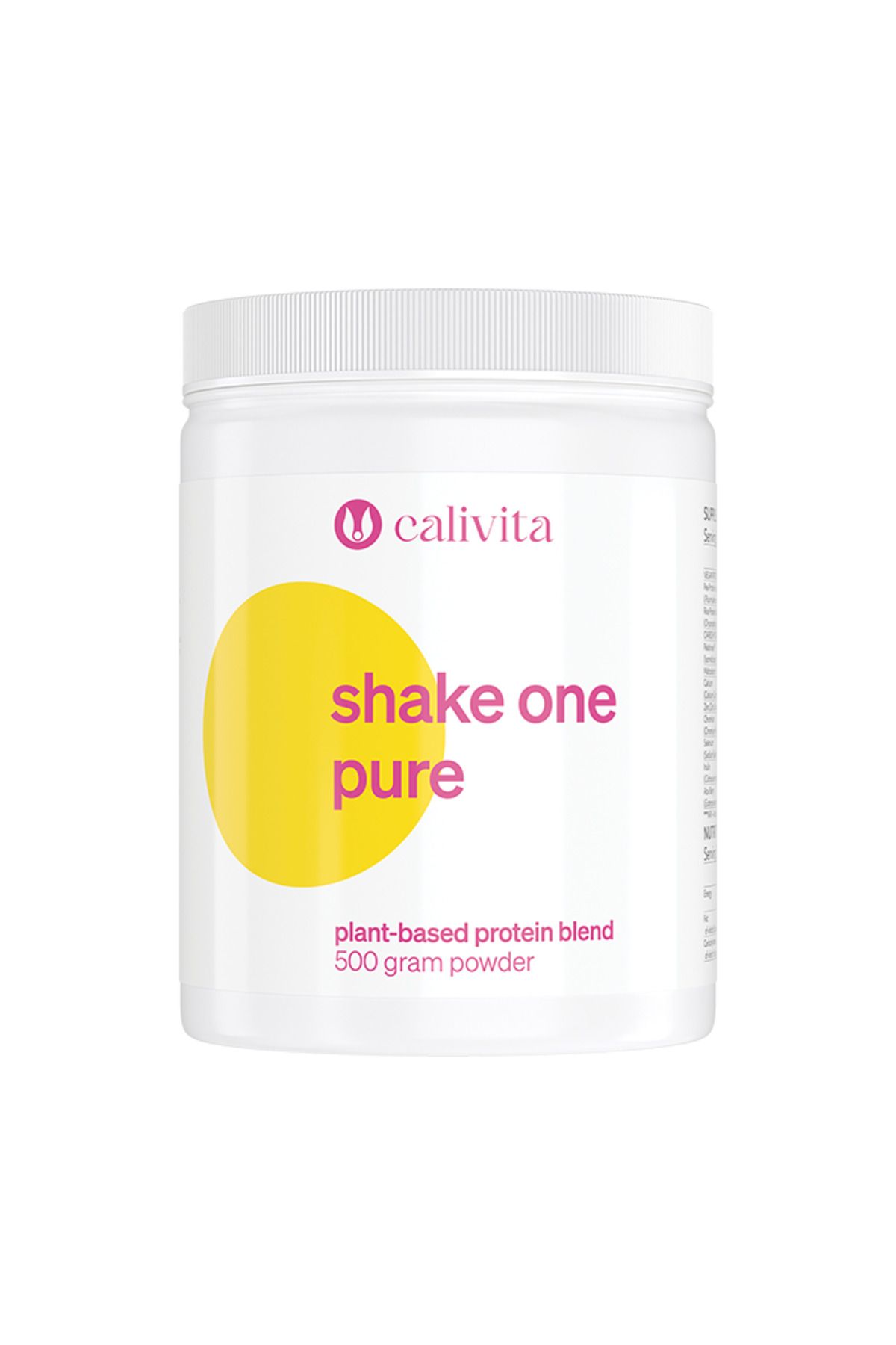 Calivita Shake One Pudră De Proteină Vegetală Pură Cu Aromă De Ciocolată Albă Și Zmeură (500gr) - - One Size