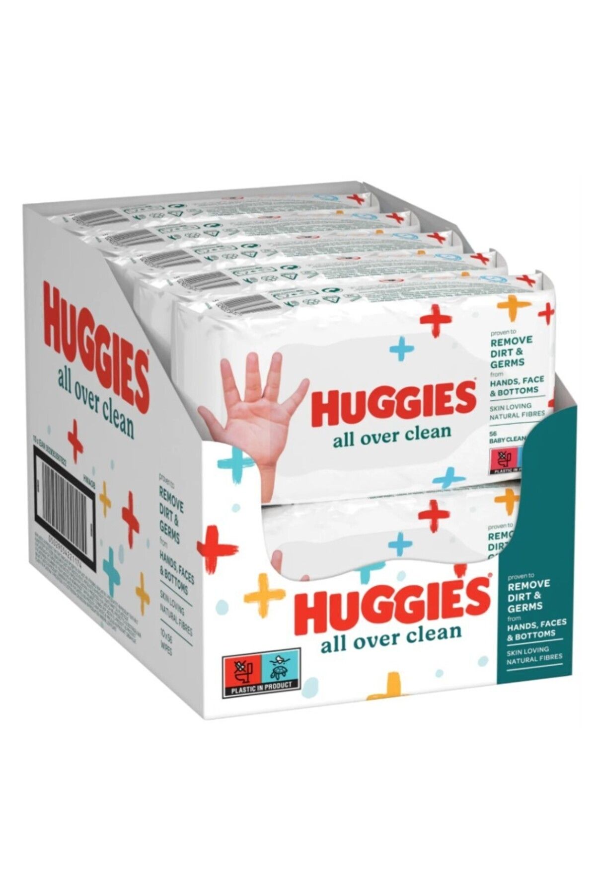 S PAZARIM Huggies All Over Clean Bebek ve Çocuk Islak Mendili 10x56 Yaprak