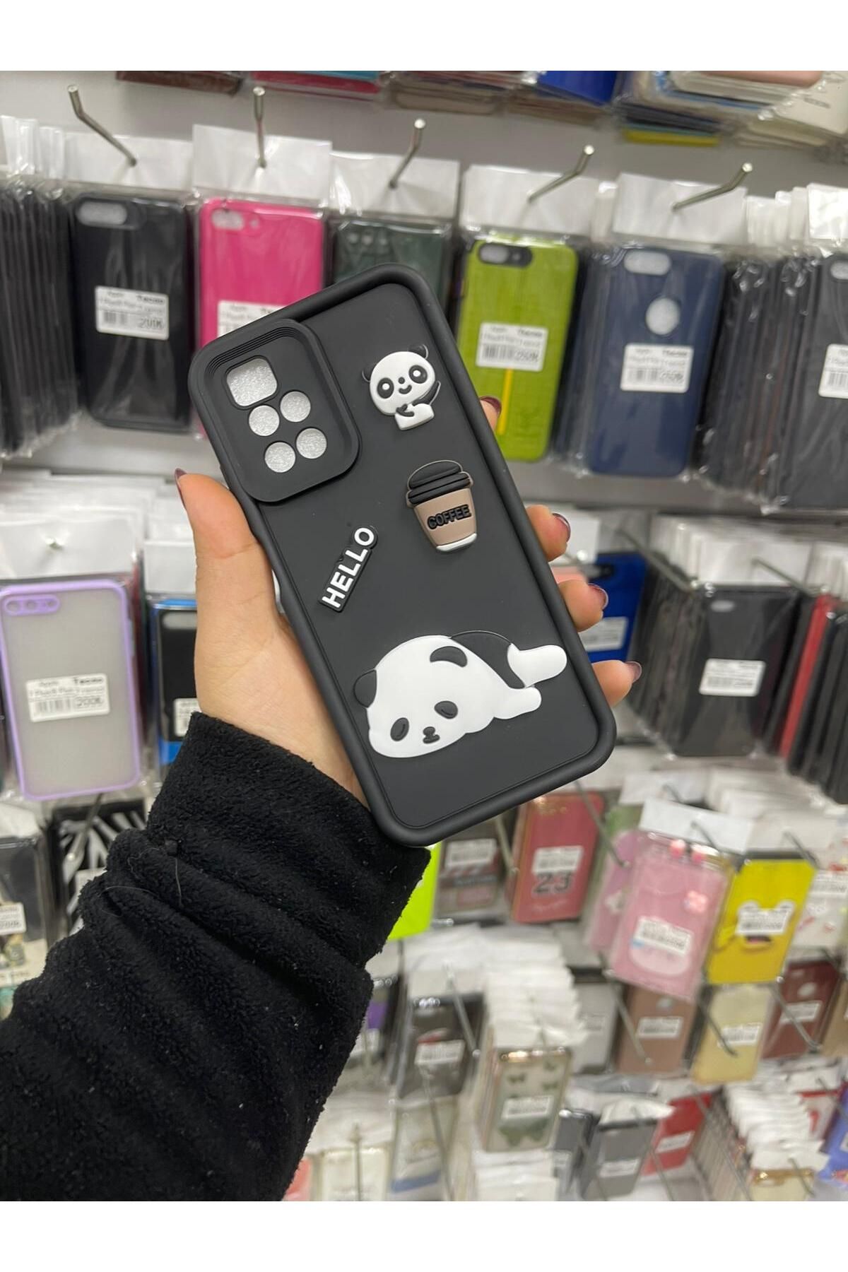 TECNOTREND Redmi 10 2022 Kılıf 3d desenli ayıcıklı Silikon Kapak