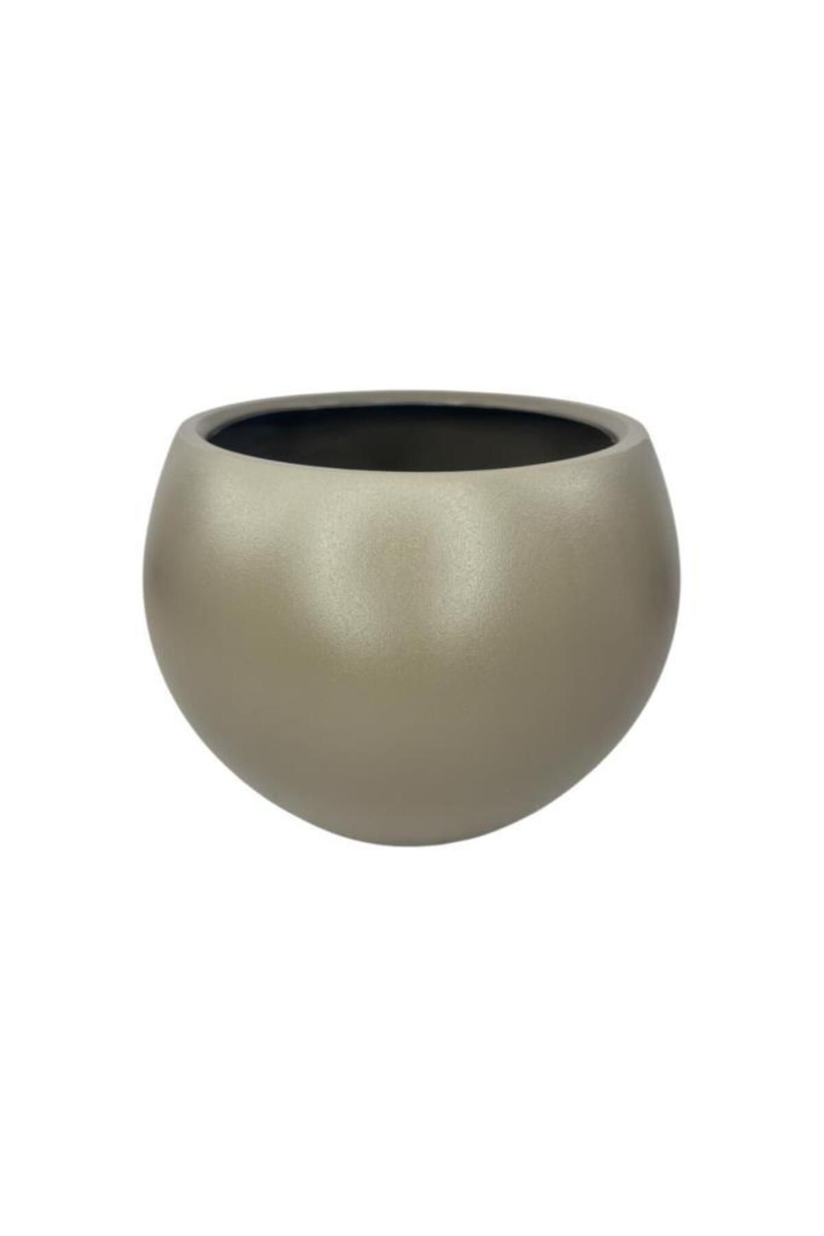 Nettenevime Küre Yuvarlak Top Vazo Dekoratif Saksı MOKKA 25*20cm