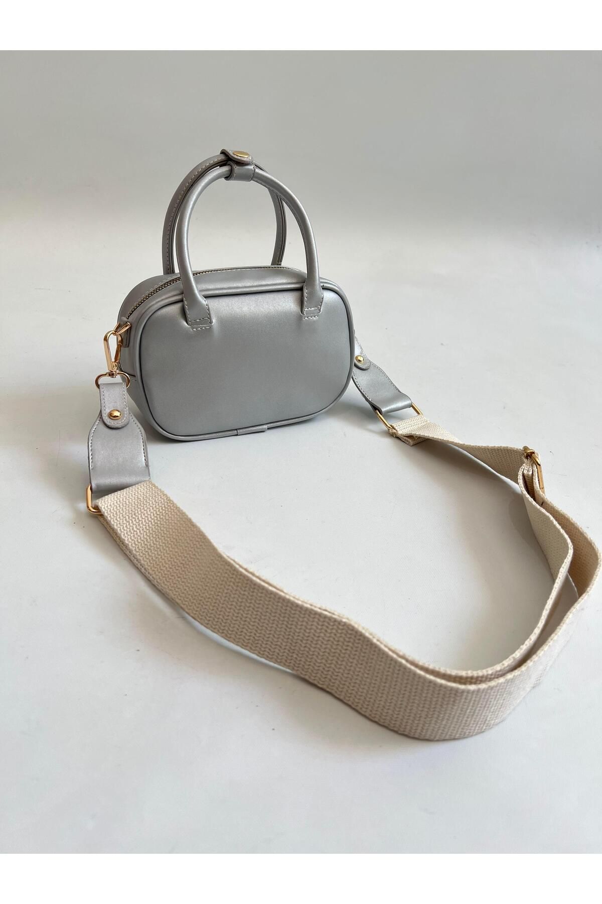 Mia Collection Saka Model El Ve Kadın Omuz Çantası Gümüş