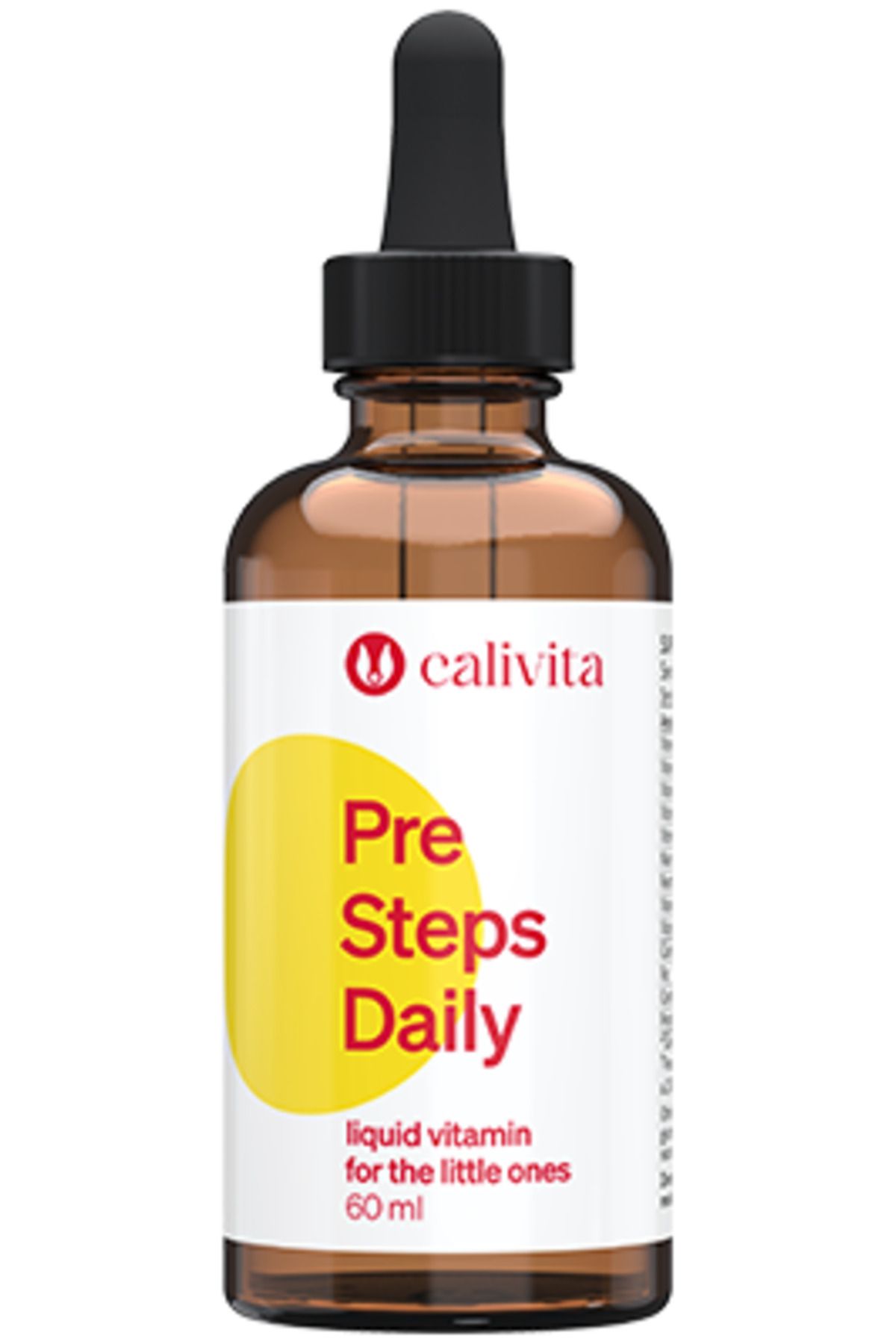 Calivita Complex Multivitaminic Pre Steps Daily Liquid Vitamins Pentru Copii, Bebeluși Și Copii Mici (60 Ml) - Calivita - One Size