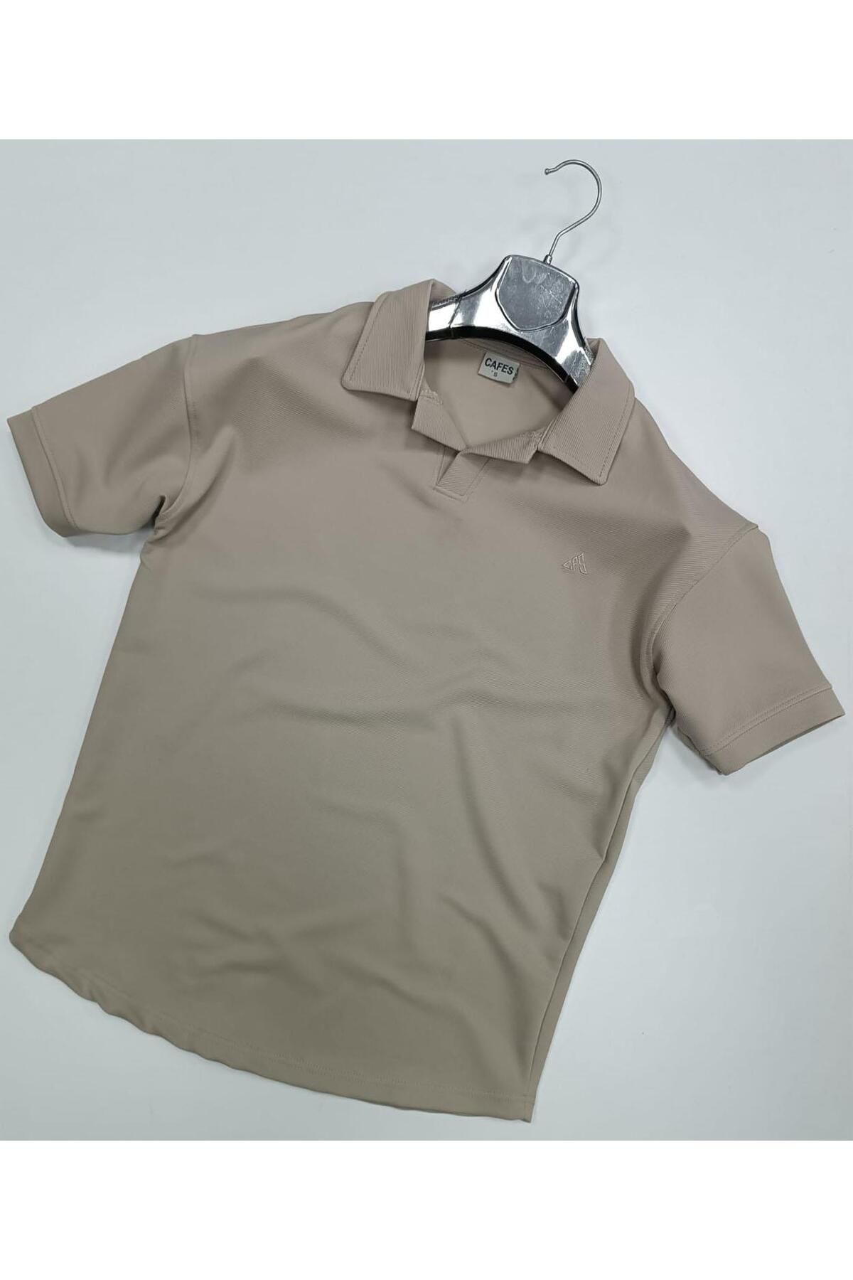 CLASSİCS MEN Cafes Slim Fit Erkek Kısa Kol Polo Yaka Tshirt - 7295