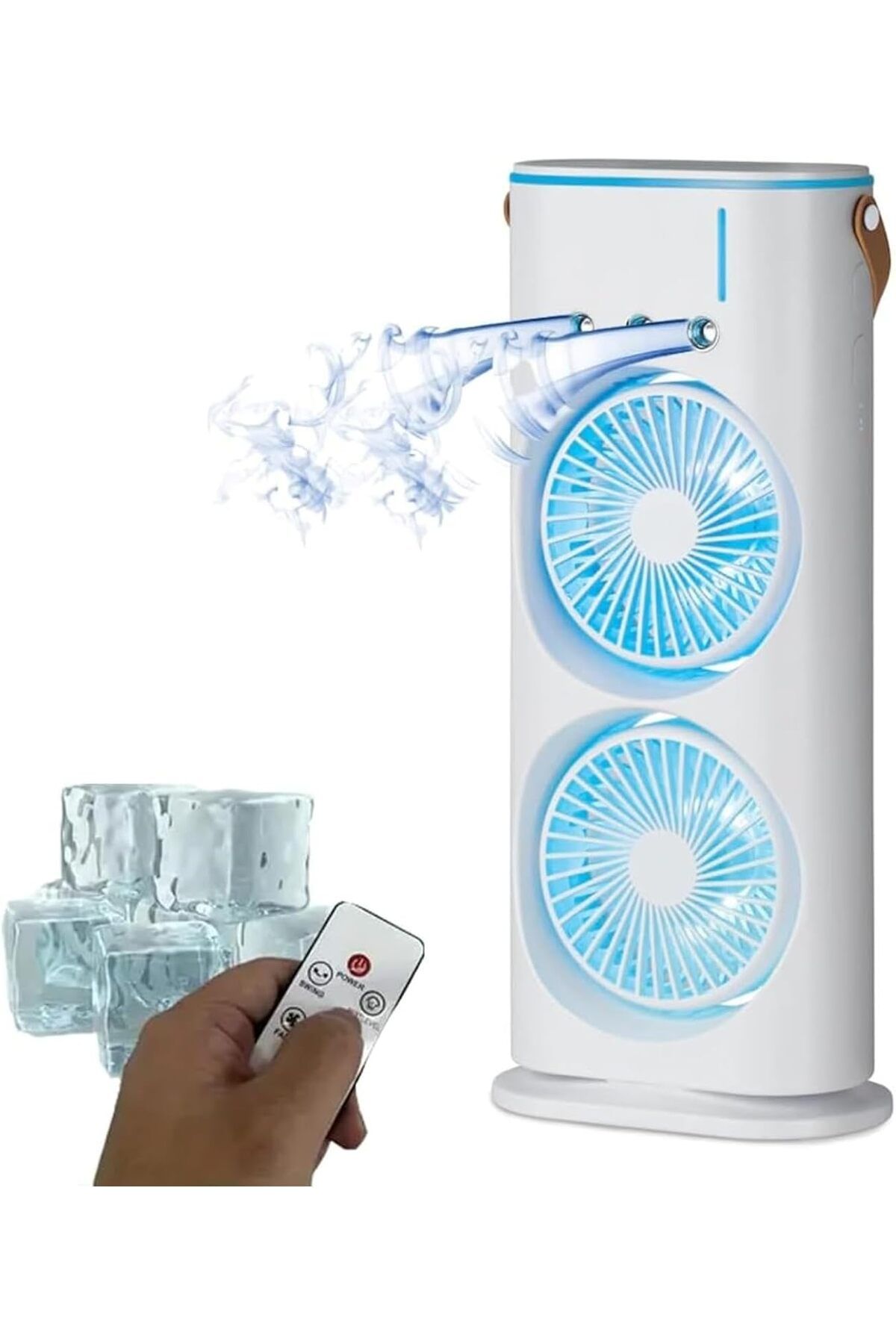 DESERT SPARK Taşınabilir 2 FAN'lı KLİMA, Mini Hava Soğutucu