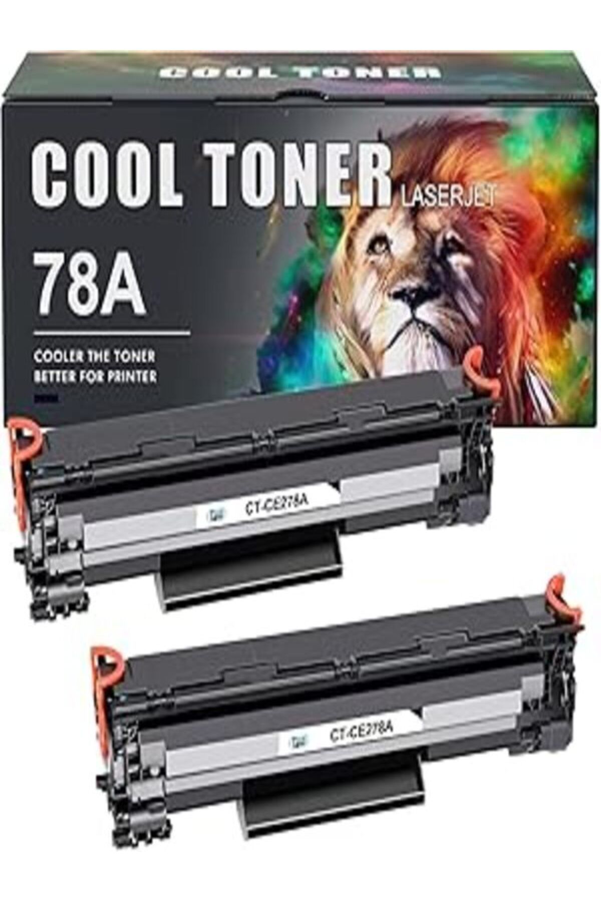 HP 78A CE278A P1606dn 1536dnf MFP M1536dnf 1606dn P1606 P1566 P1560 (Black, 2-Pack) AURA TONER