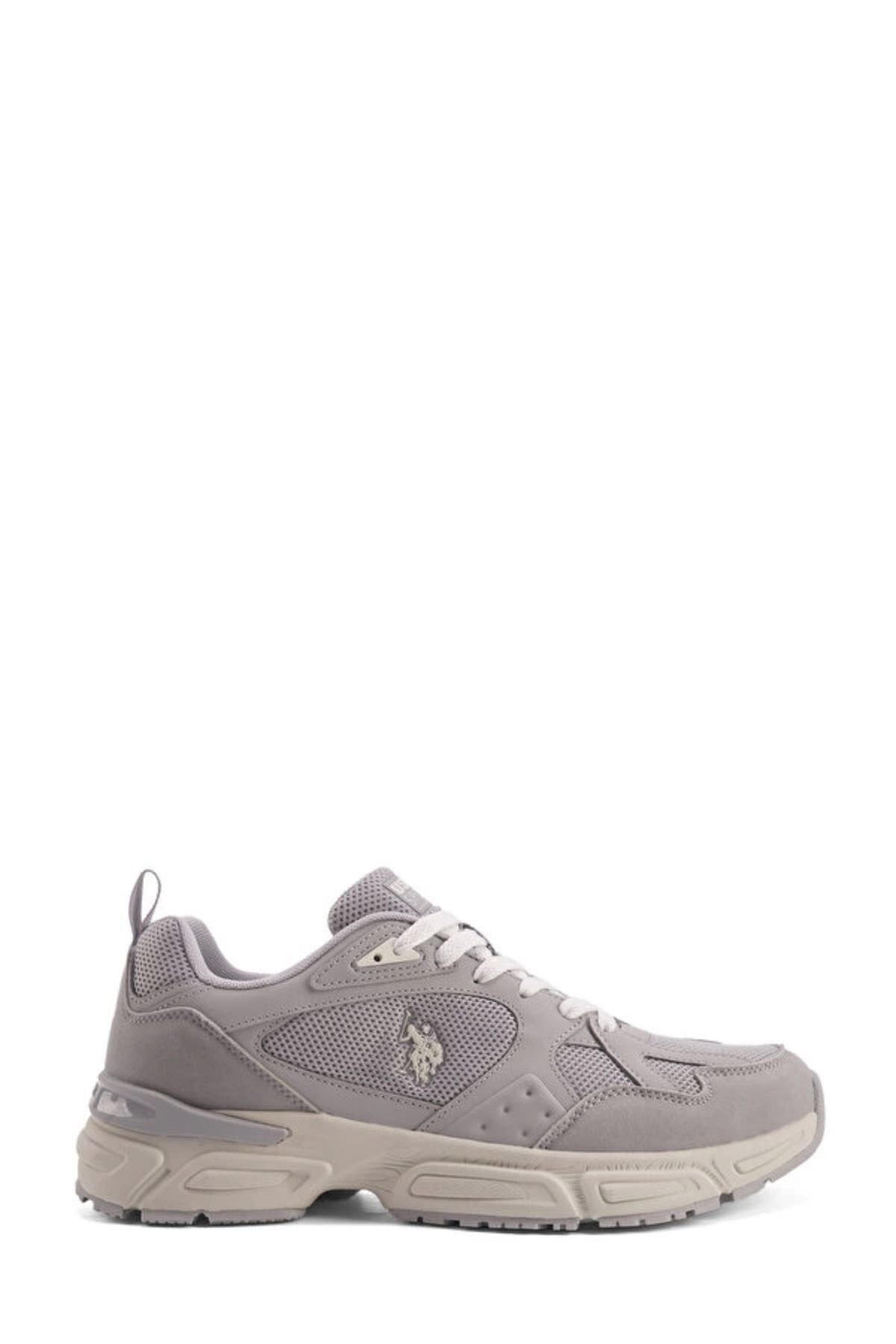 U.S. Polo Assn. Günlük Bağcıklı Spor Ayakkabı Gri Sneaker Gri