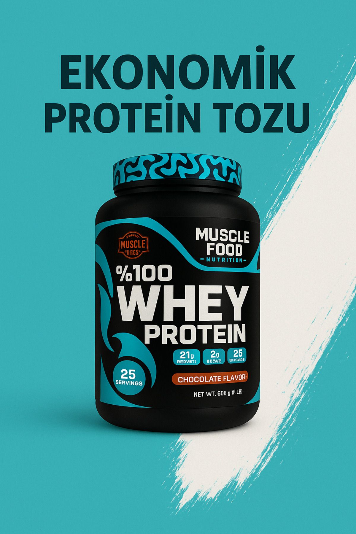Whey Protein 910 Gr 26 Servis Çikolata Aromalı Protein Tozu