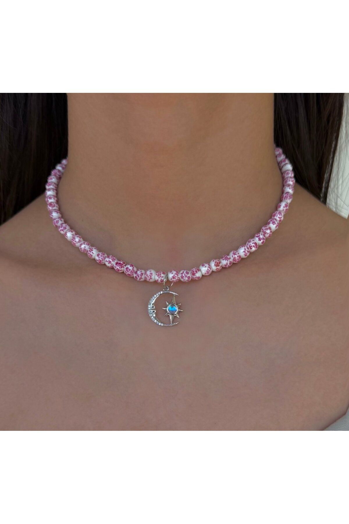 h&b design jewel Hilal Detaylı Tasarım Kolye