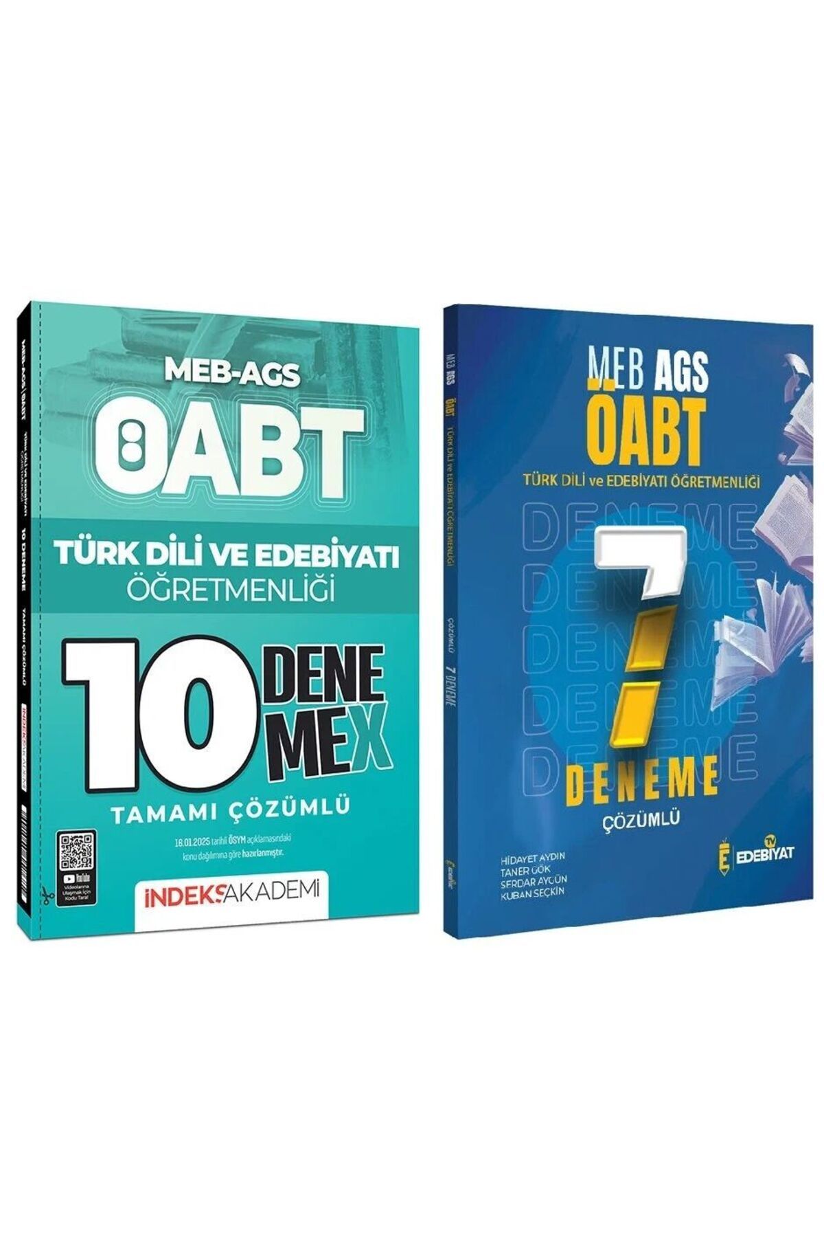 Edebiyat TV Yayınları Edebiyat TV + İndeks ÖABT MEB-AGS Türk Dili Edebiyatı Öğretmenliği 7+10 Deneme 2 li Set - Hidayet Ay