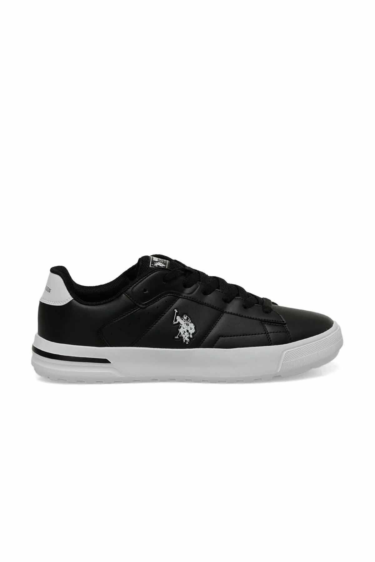 U.S. Polo Assn. Bağcıklı Günlük Sneaker Siyah-Beyaz Kadın Spor Ayakkabı