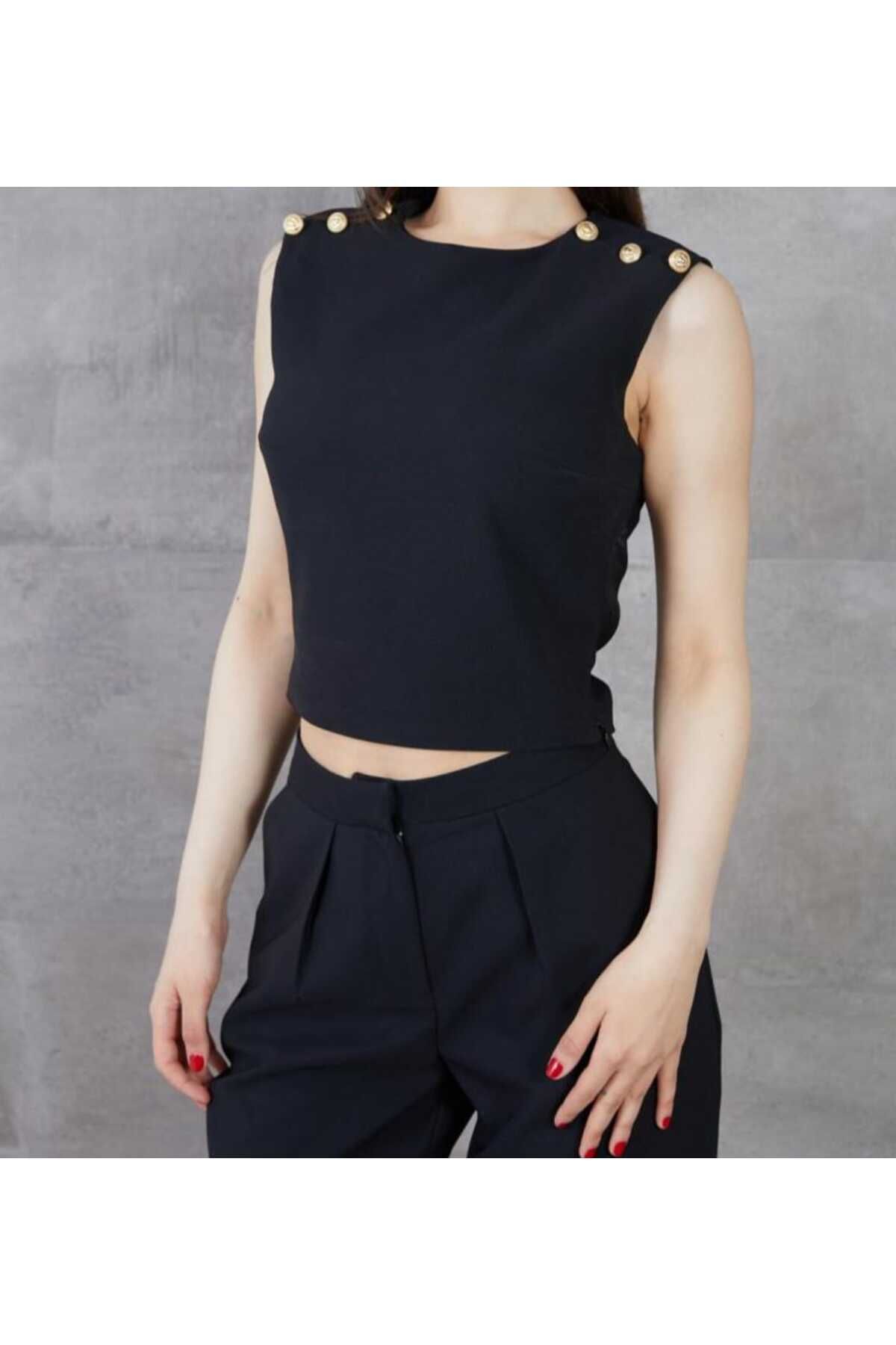 shop DÜĞME DETAYLI BLUZ