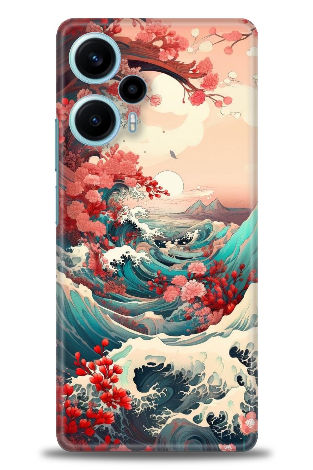 CooperTech Xiaomi Poco F5 İle Uyumlu HD Baskılı Desenli Silikon Kılıf - 880