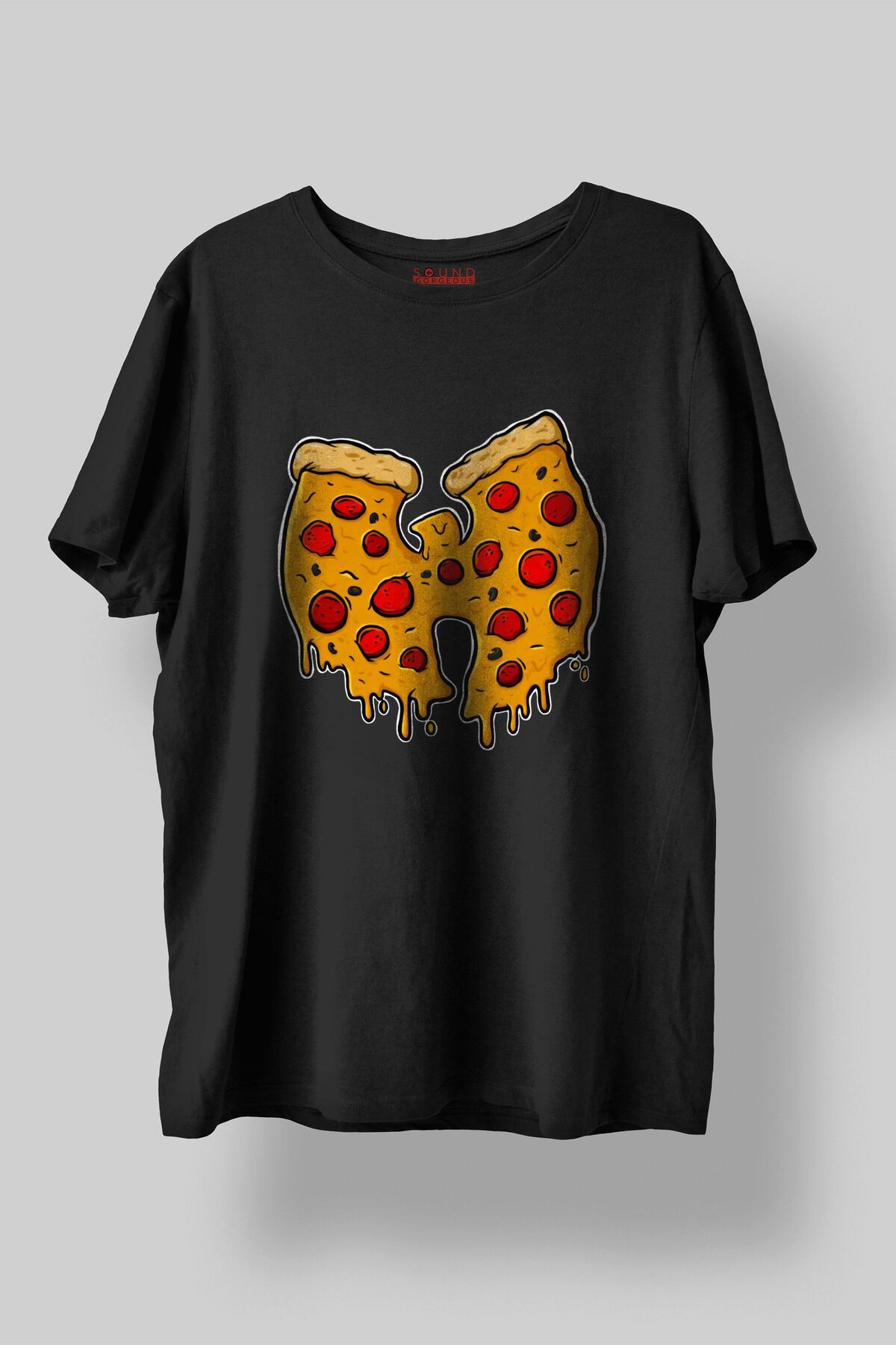 Sound Gorgeous Wu-Tang Clan Müzik Baskılı Regular Fit Unisex Siyah T-Shirt %100 Pamuk No:0419