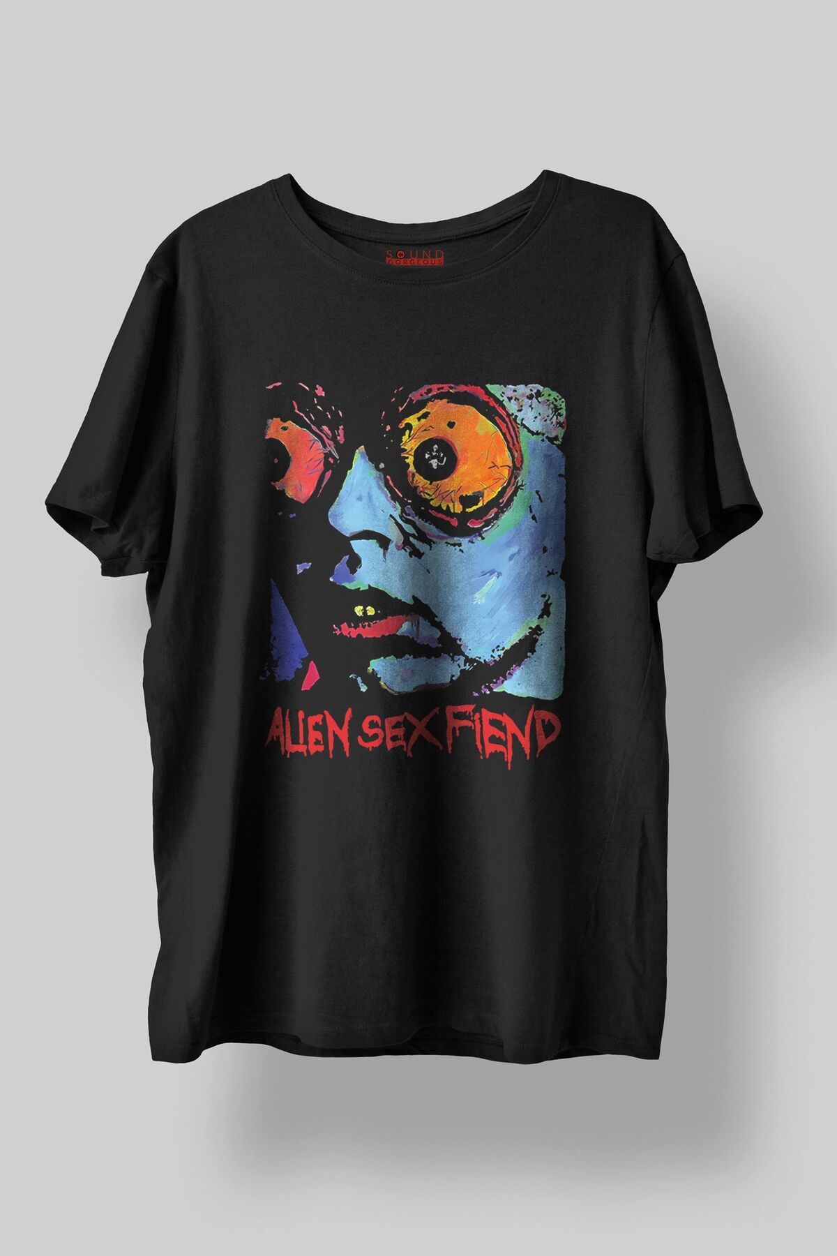 Sound Gorgeous Acid Bath Müzik Baskılı Regular Fit Unisex Siyah T-Shirt %100 Pamuk No:0017