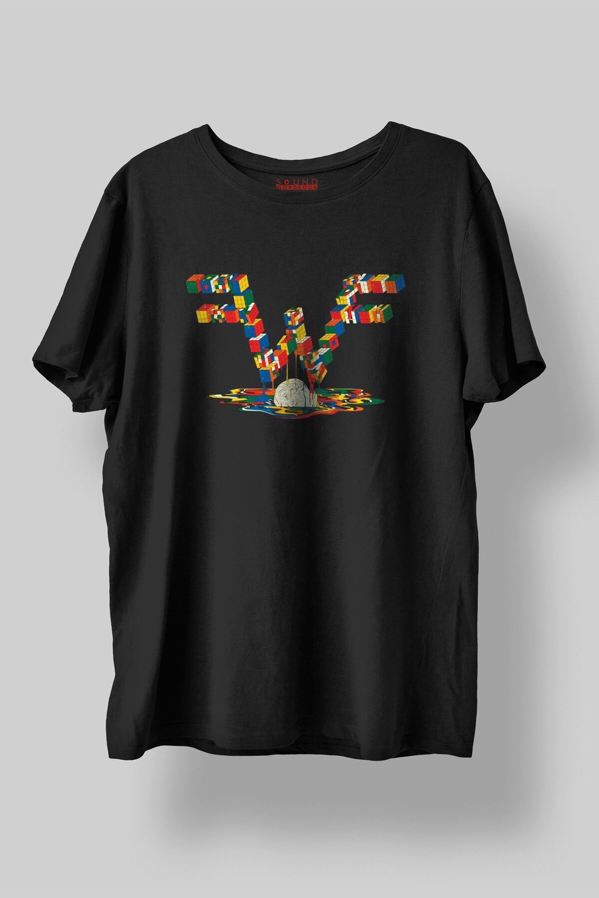 Sound Gorgeous Weezer Müzik Baskılı Regular Fit Unisex Siyah T-Shirt %100 Pamuk No:0412