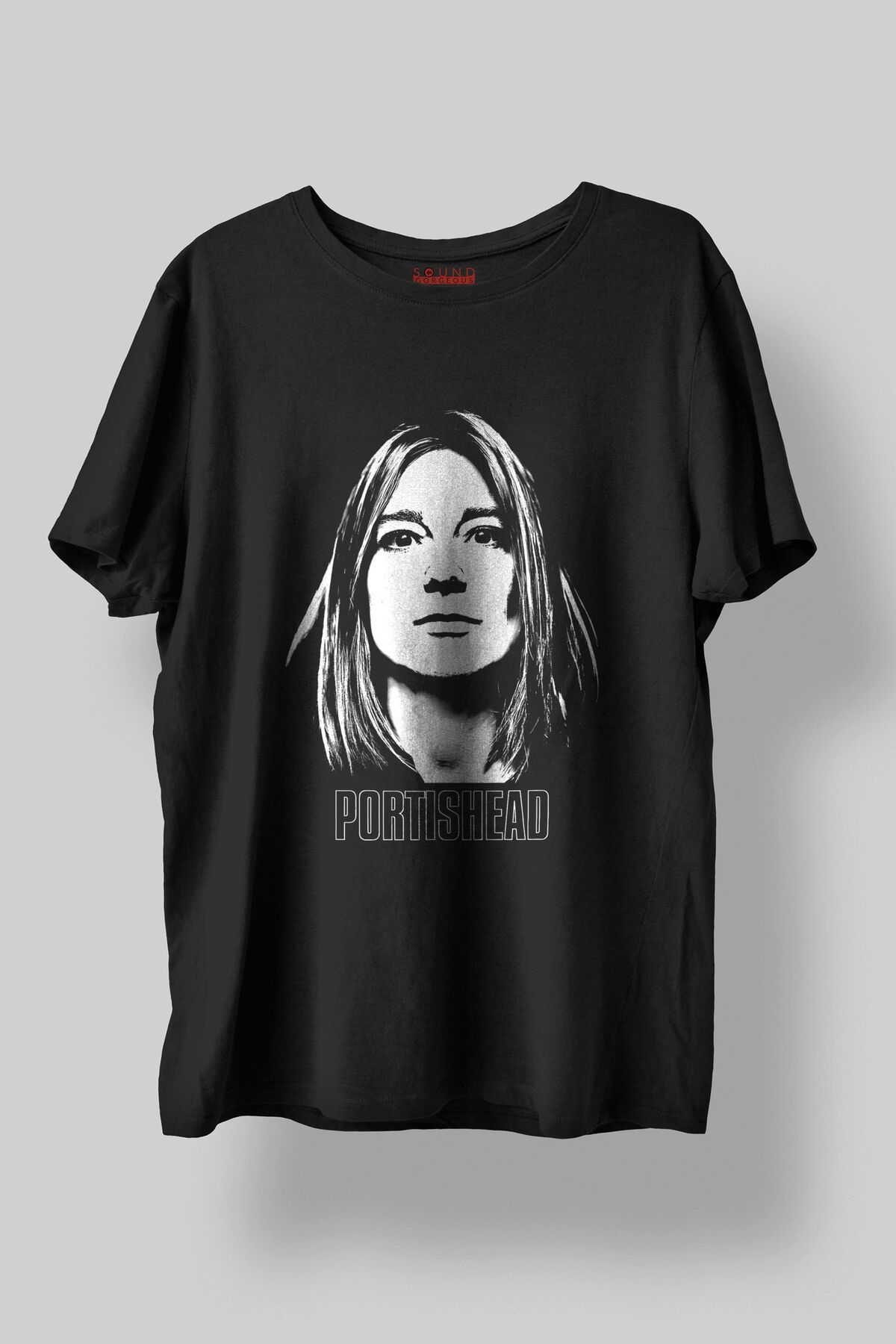 Sound Gorgeous Portishead Müzik Baskılı Regular Fit Unisex Siyah T-Shirt %100 Pamuk No:0279