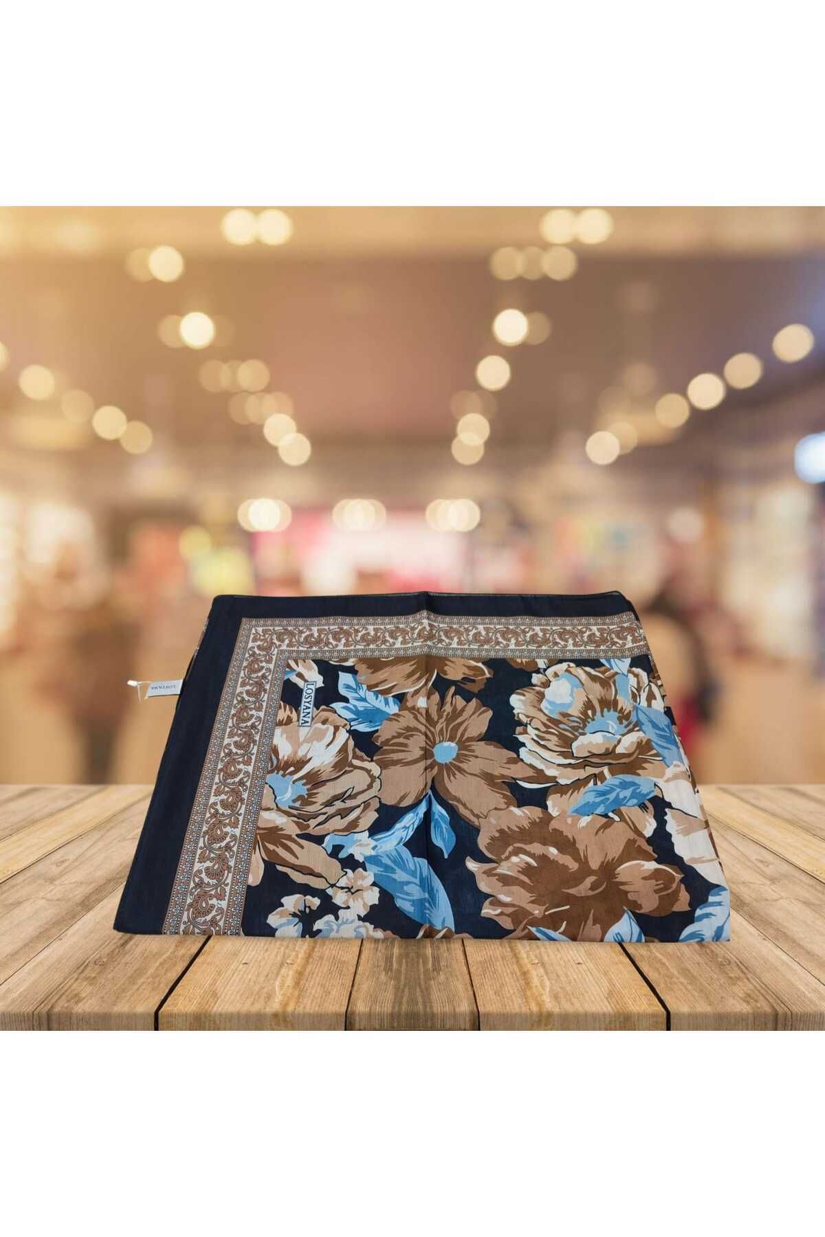 ELZE ÇİÇEK DESENLİ SOFT VUAL ŞAL