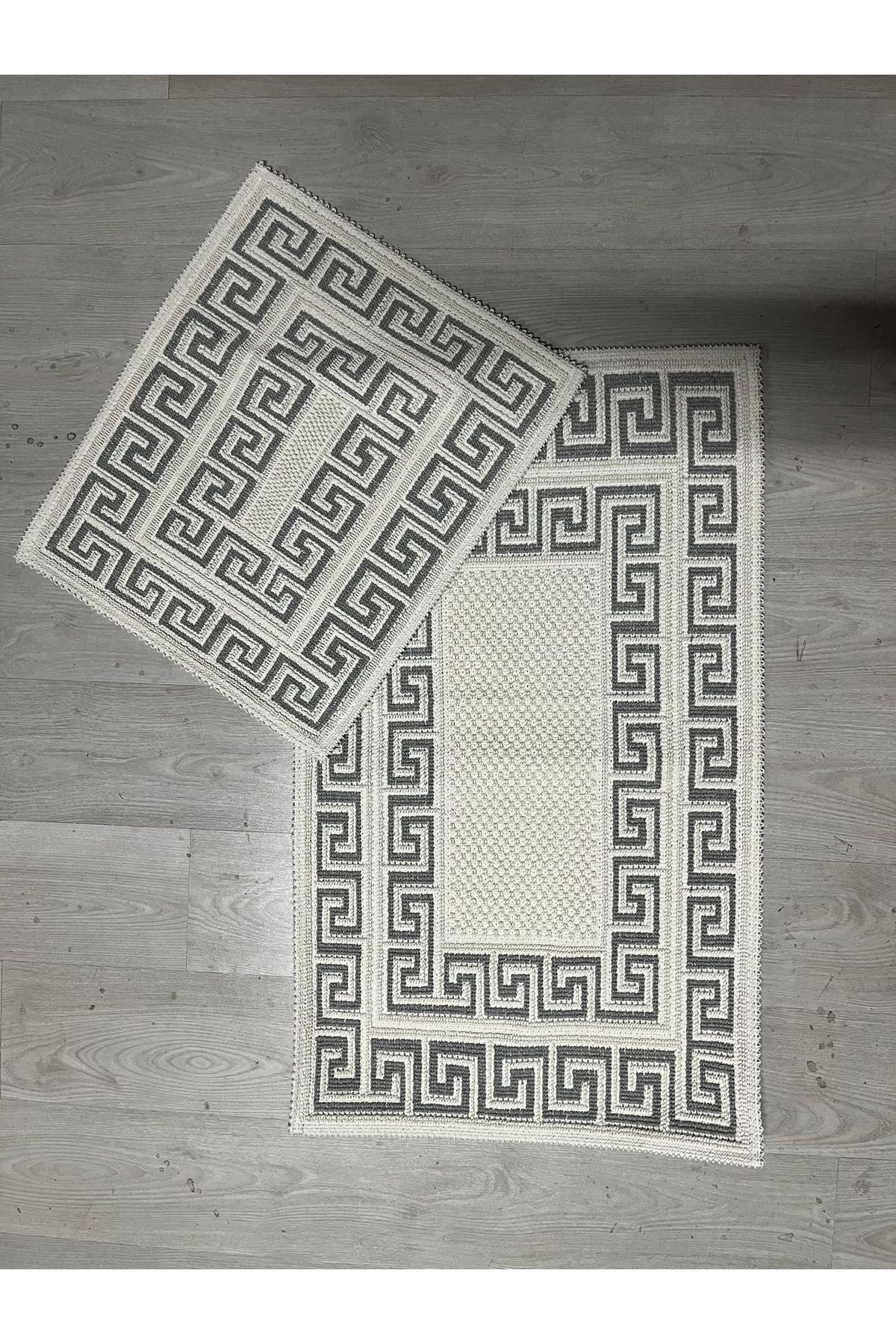 Çelsa Home Bukle 2'li Banyo Paspas Takımı Versaj Gri