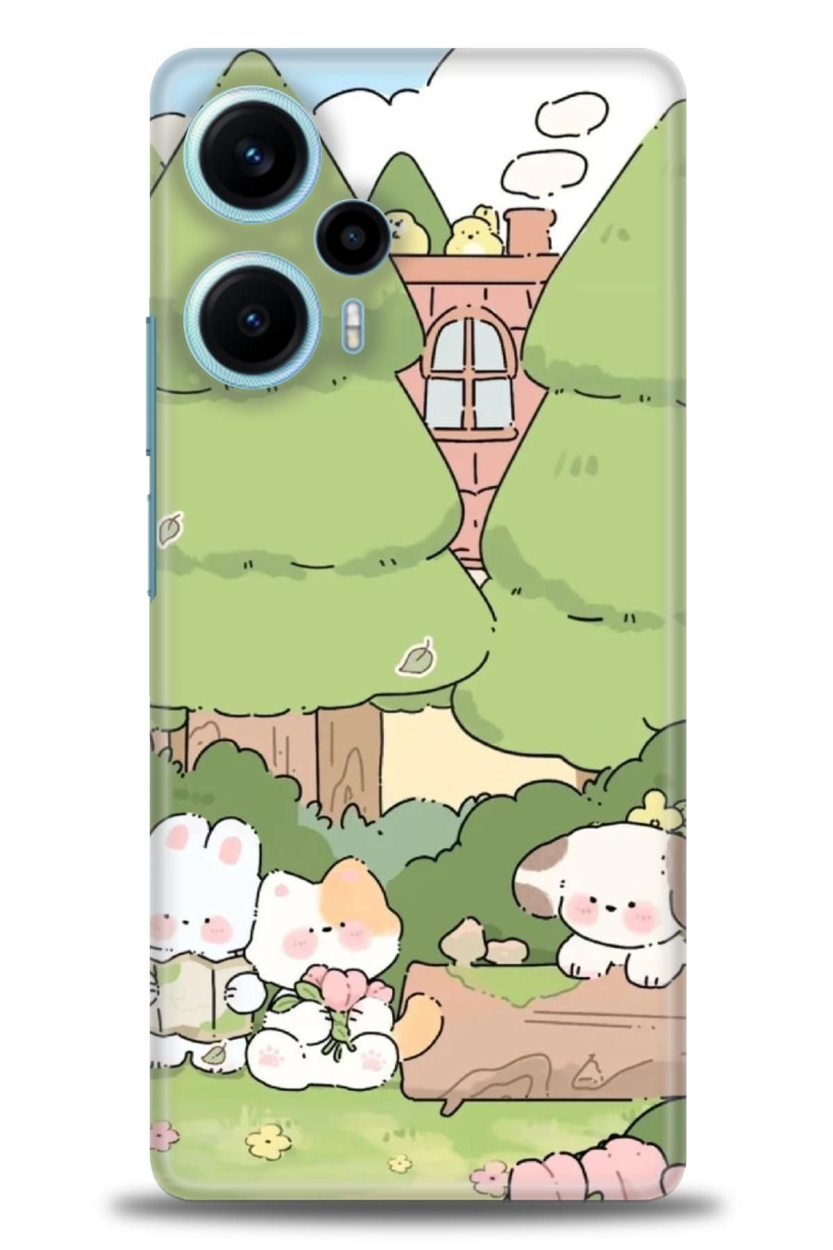 CooperTech Xiaomi Poco F5 İle Uyumlu HD Baskılı Desenli Silikon Kılıf - 890