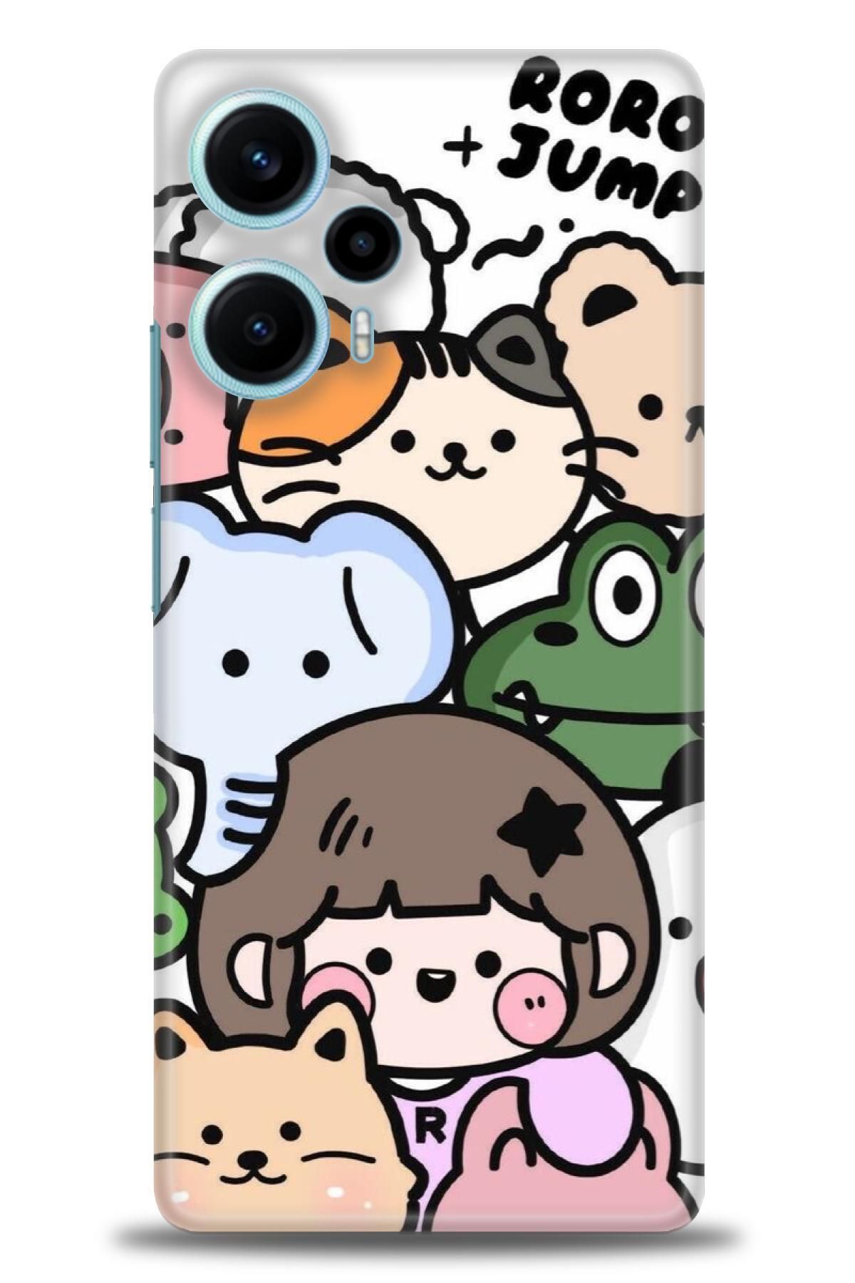 CooperTech Xiaomi Poco F5 İle Uyumlu HD Baskılı Desenli Silikon Kılıf - 690