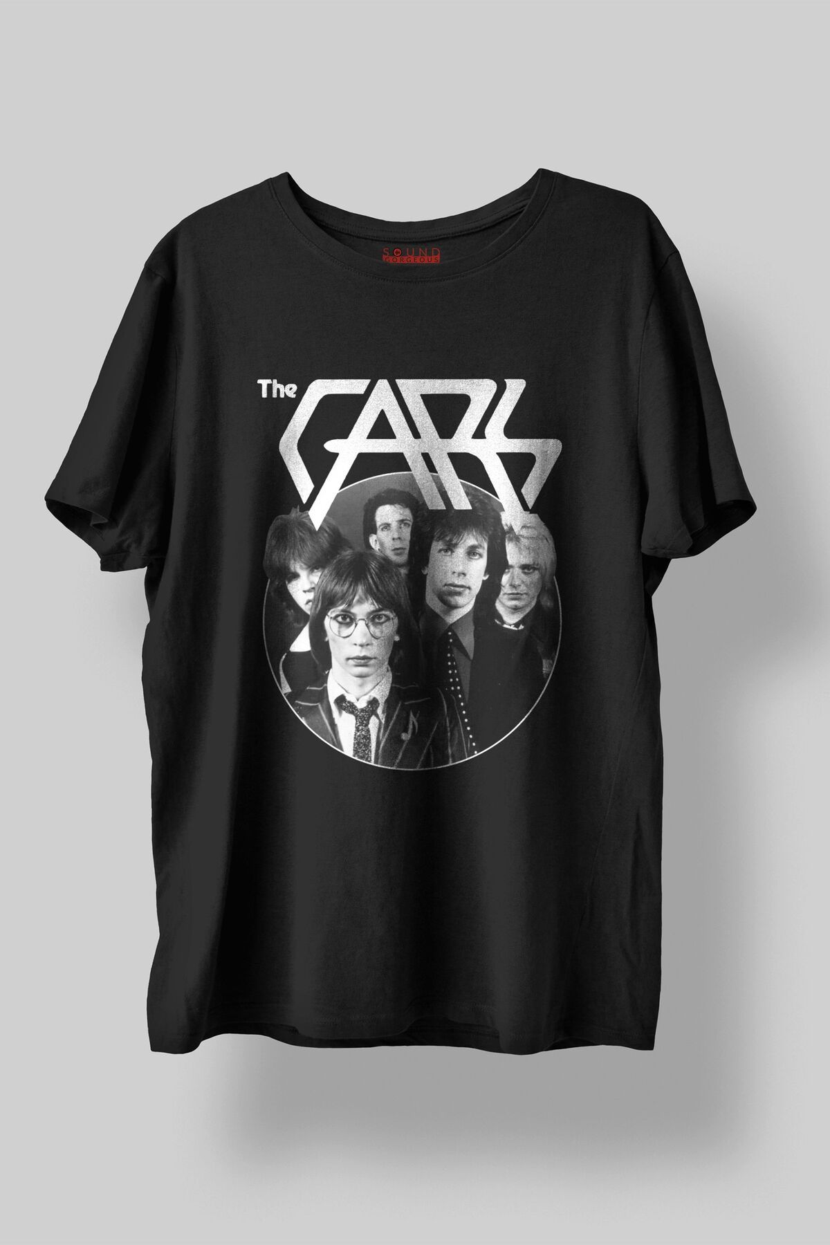 Sound Gorgeous The Cars Müzik Baskılı Regular Fit Unisex Siyah T-Shirt %100 Pamuk No:0371