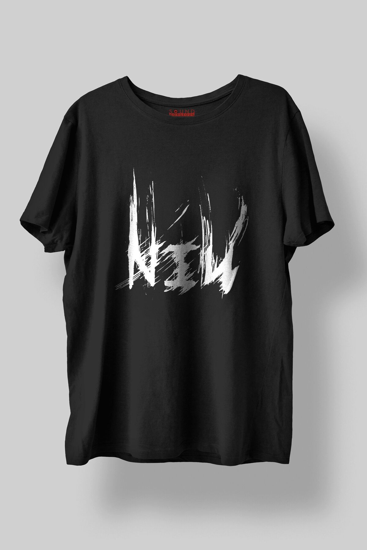 Sound Gorgeous Nine Inch Nails Müzik Baskılı Regular Fit Unisex Siyah T-Shirt %100 Pamuk No:0231