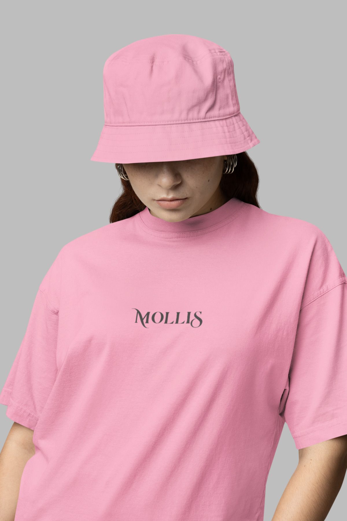 Mollis Kadın Baskılı Oversize T-Shirt