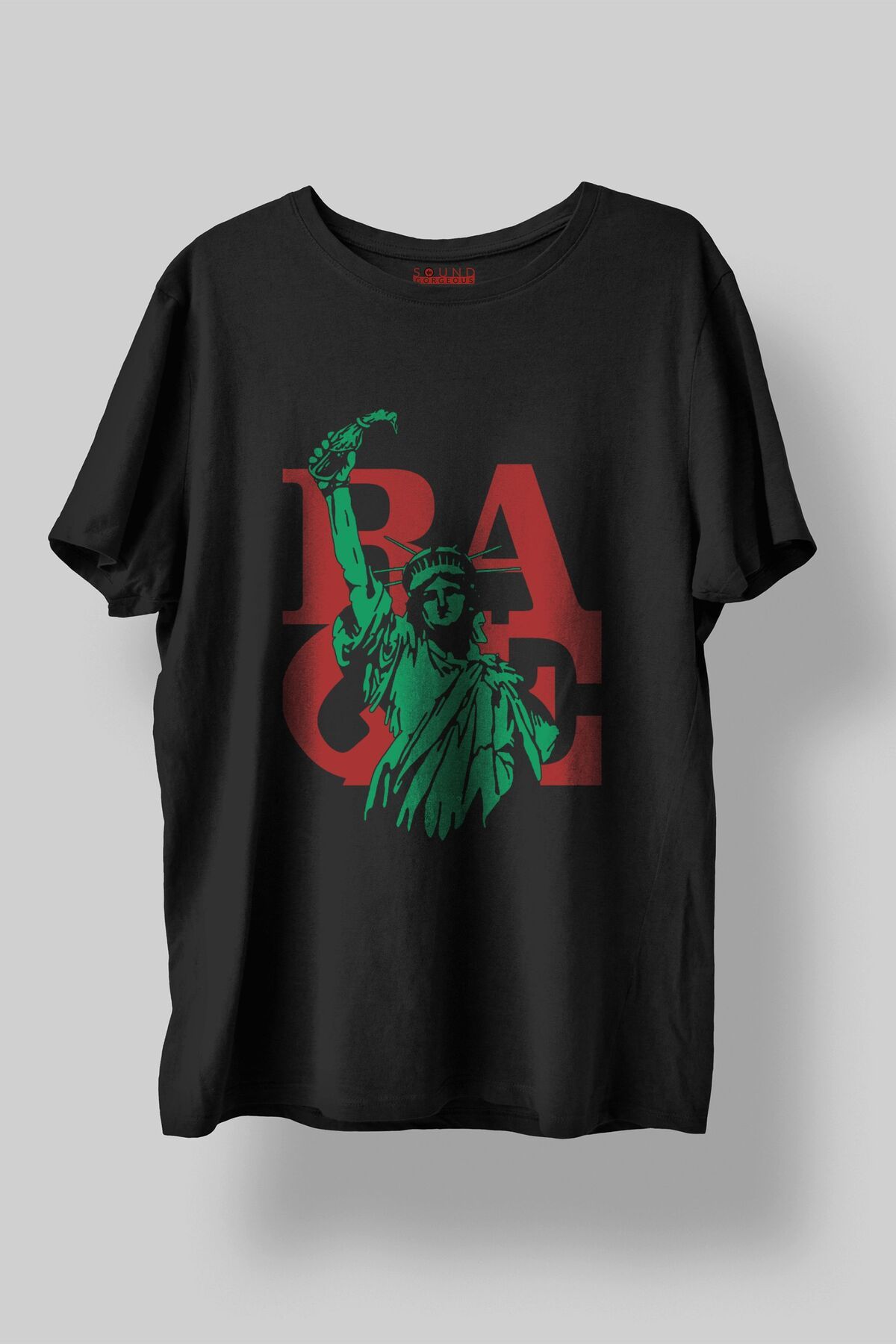 Sound Gorgeous Rage Against The Machine Müzik Baskılı Regular Fit Unisex Siyah T-Shirt %100 Pamuk No:0323